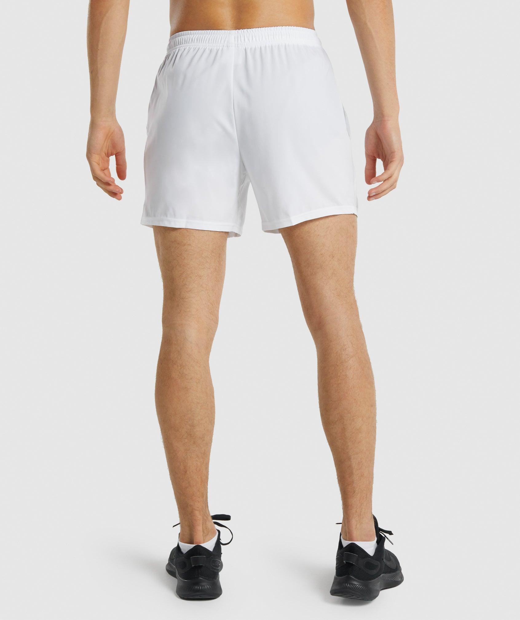 Gymshark Arrival 5" Shorts - White Male Product Image