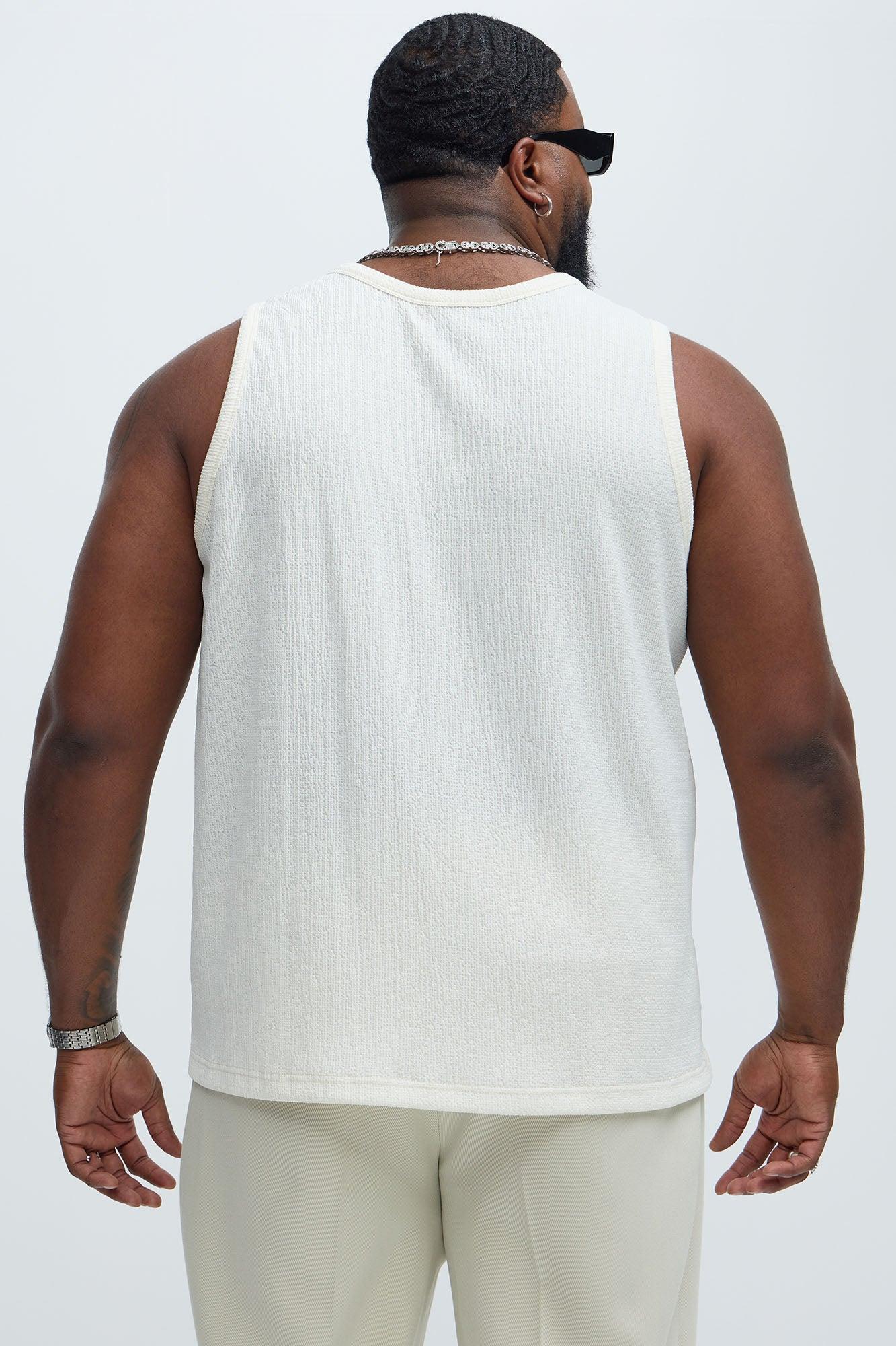 Kerr Textured Tank - Cream Product Image