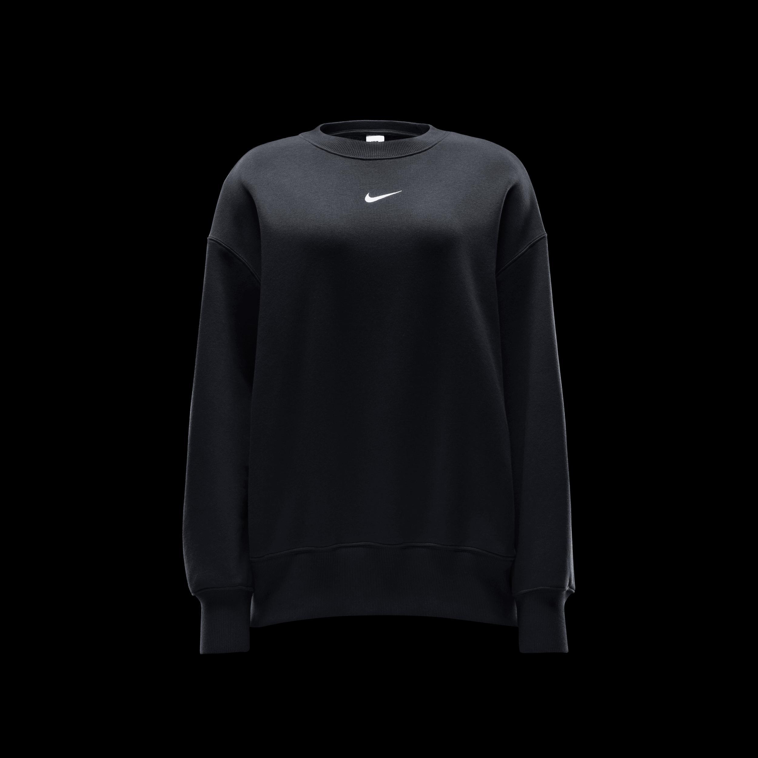 Nike Phoenix Fleece oversized sweatshirt in black  Product Image