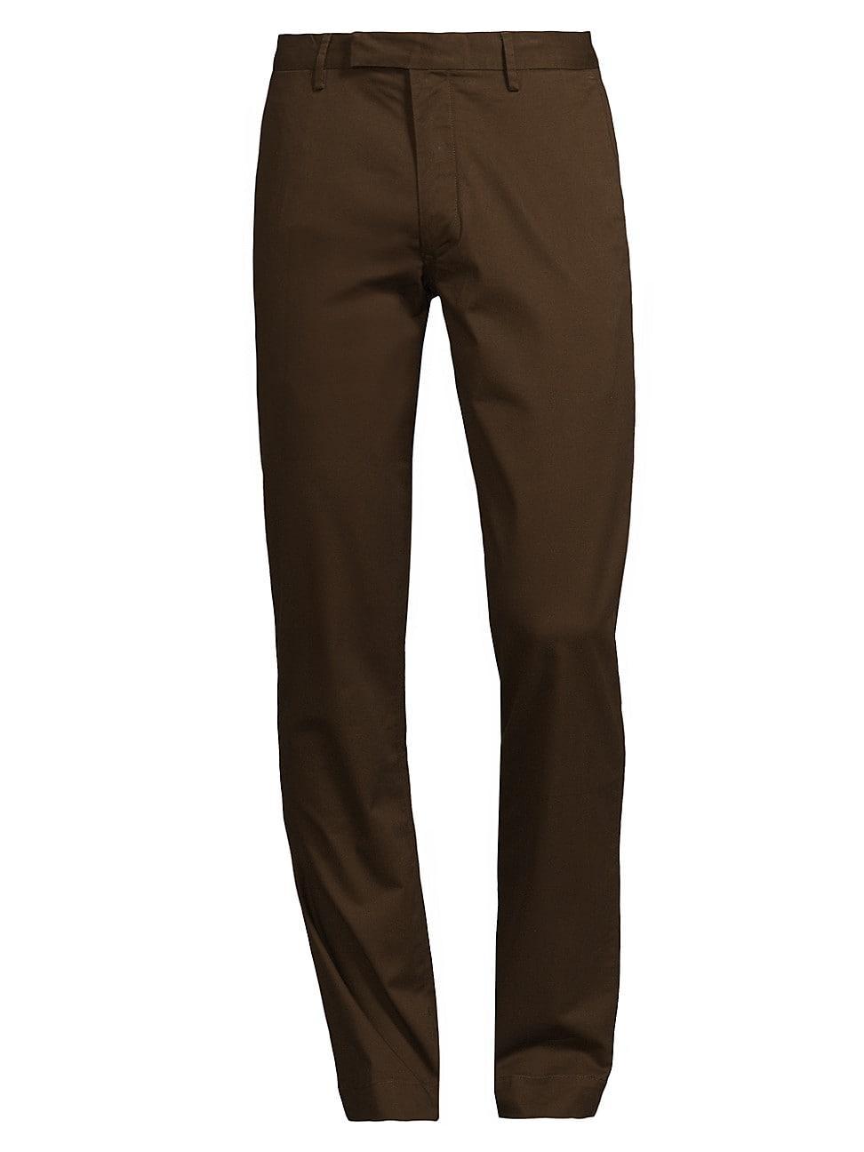 Mens Stretch-Cotton Flat-Front Pants Product Image