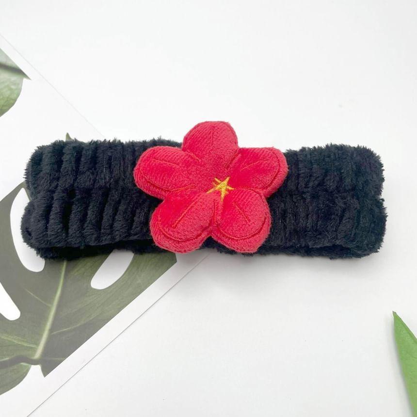 Floral Flannel Face Wash Headband / Wrist Band / Set Product Image