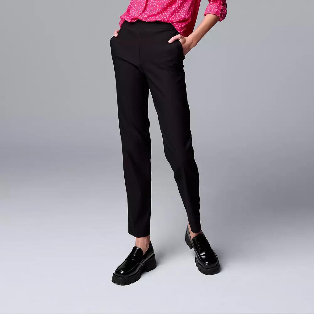 Women's Simply Vera Vera Wang Modern Slim Straight Pants,  Product Image