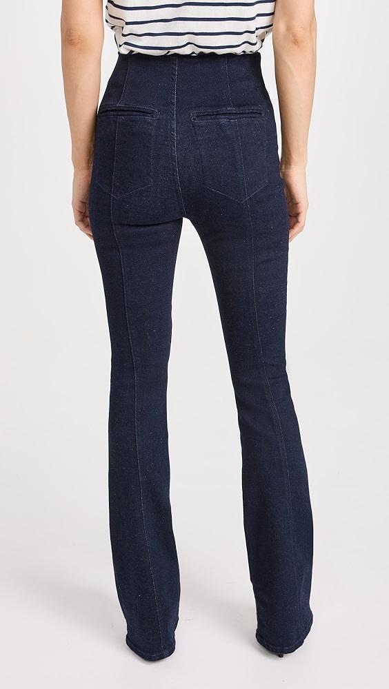 Veronica Beard Jean Beverly High Rise Skinny Flare Jeans | Shopbop Product Image