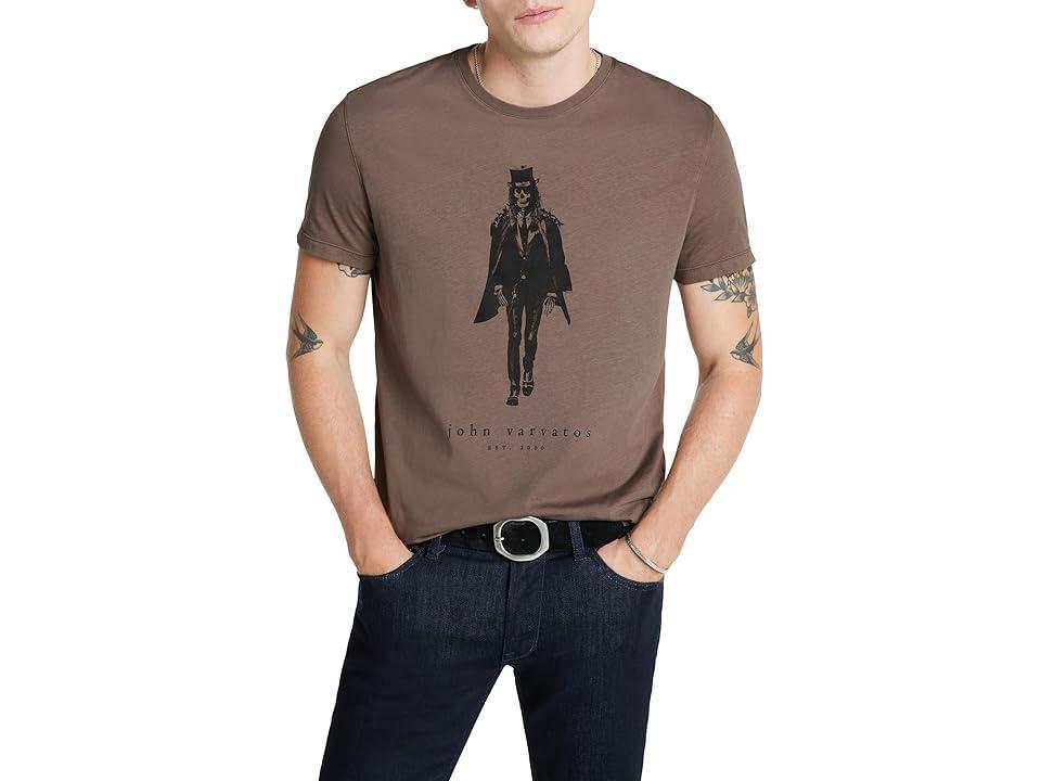 John Varvatos Short Sleeve Crew Tee - Walking Dead KG6491Z4 (Elephant) Men's T Shirt Product Image