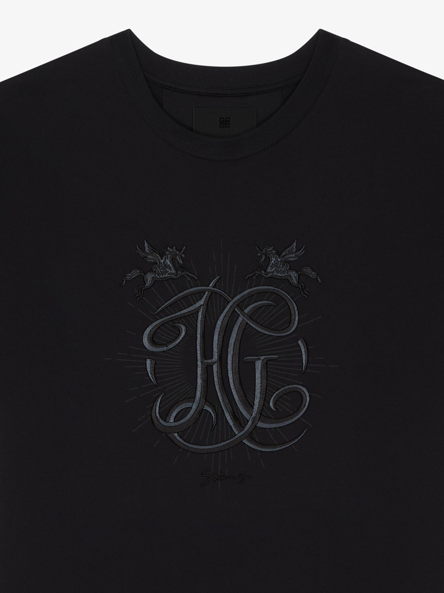 T-shirt in cotton with HG embroidery Product Image