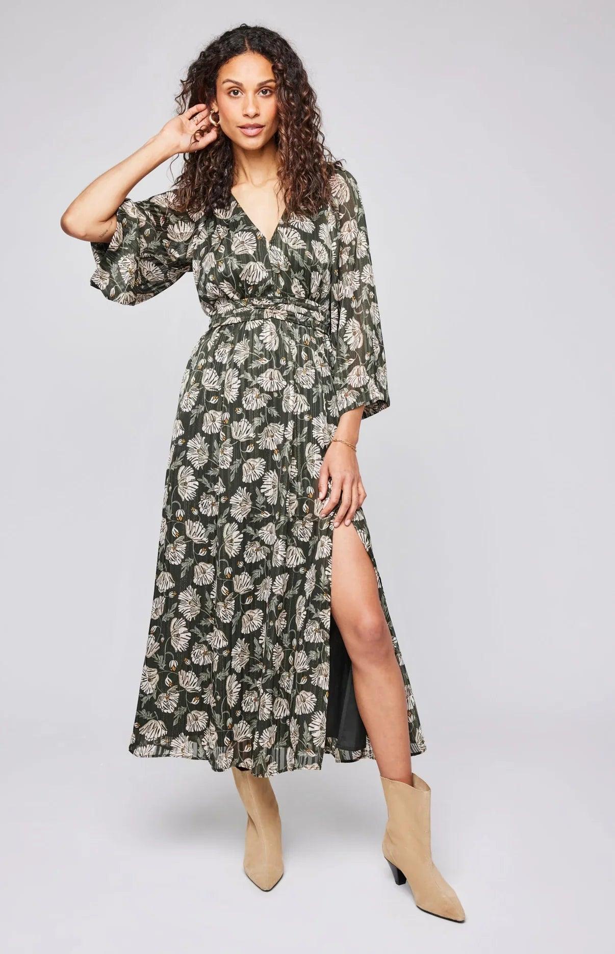 Gentle Fawn Fabienne Floral Midi Dress Product Image