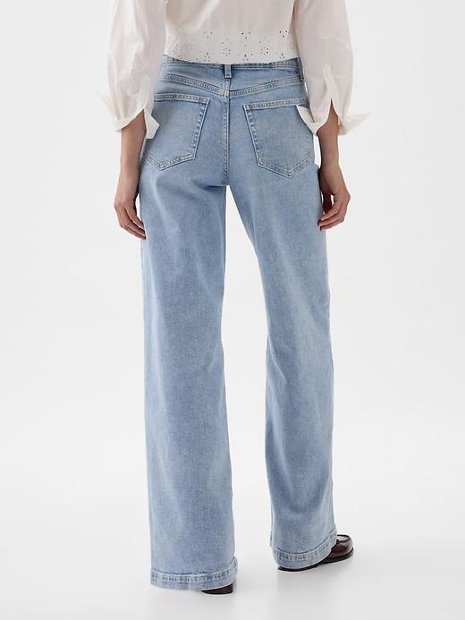 High Rise Stride Wide-Leg Jeans Product Image