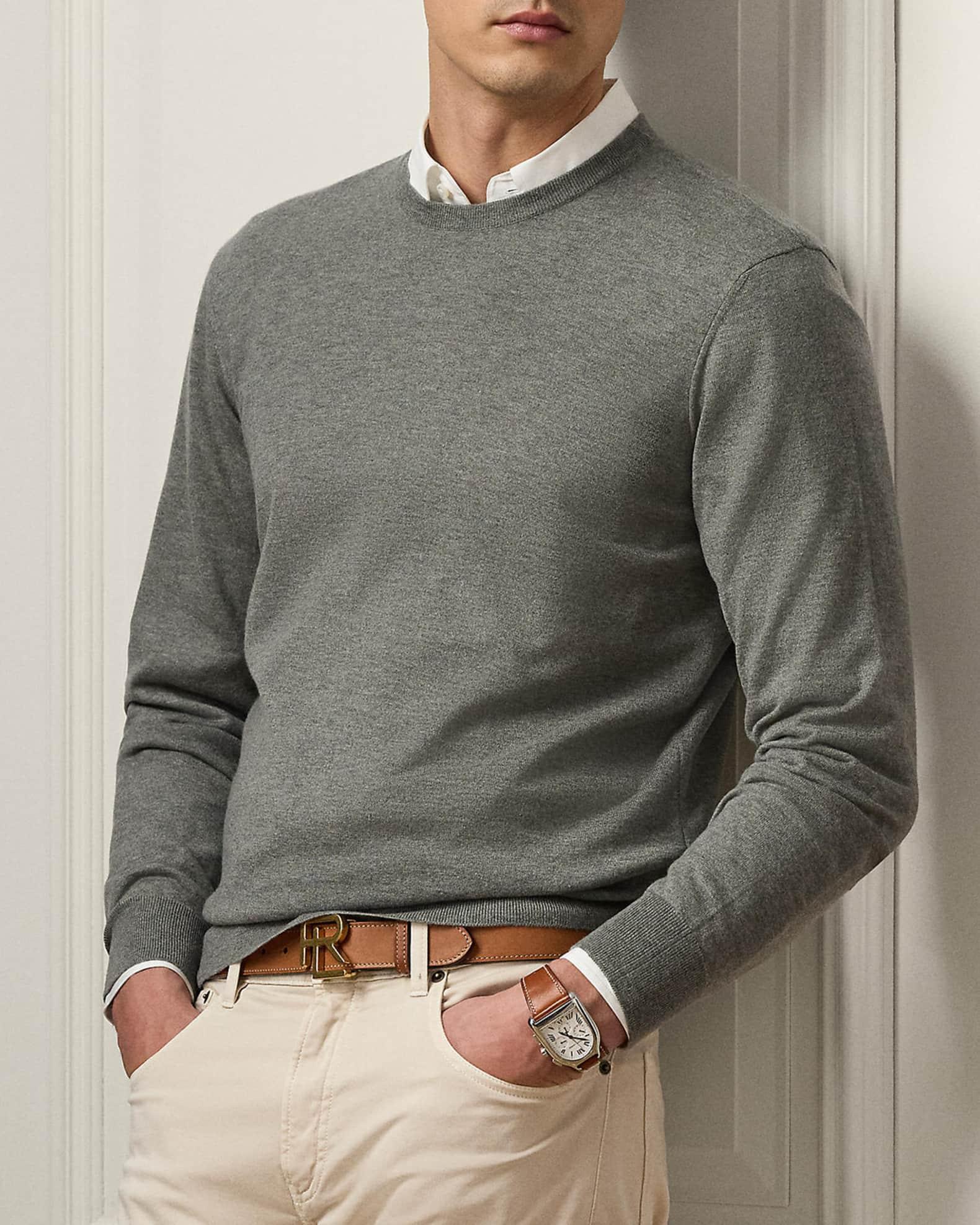 Men's Cashmere Crewneck Sweater Product Image
