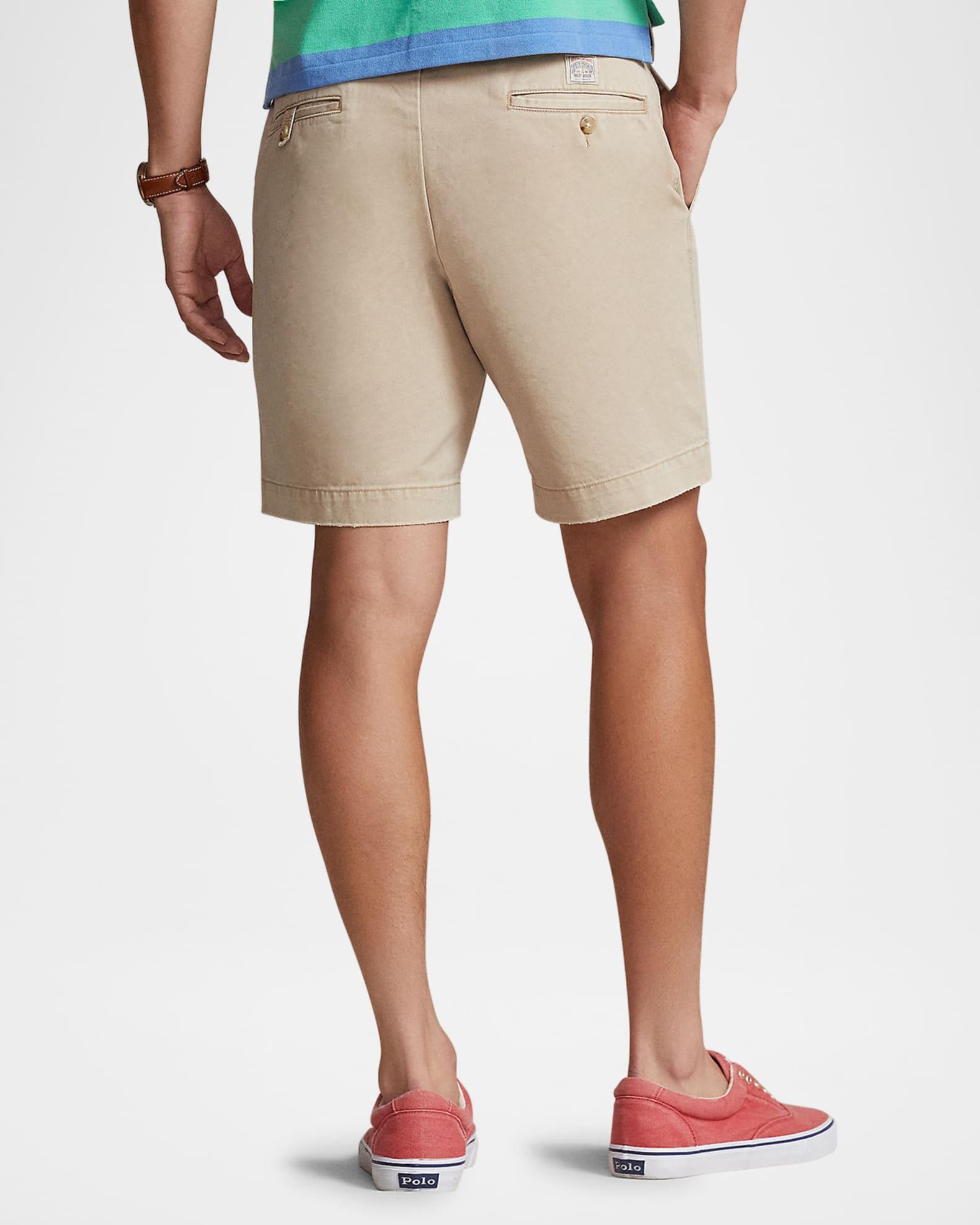 Mens Twill Flat-Front Shorts Product Image