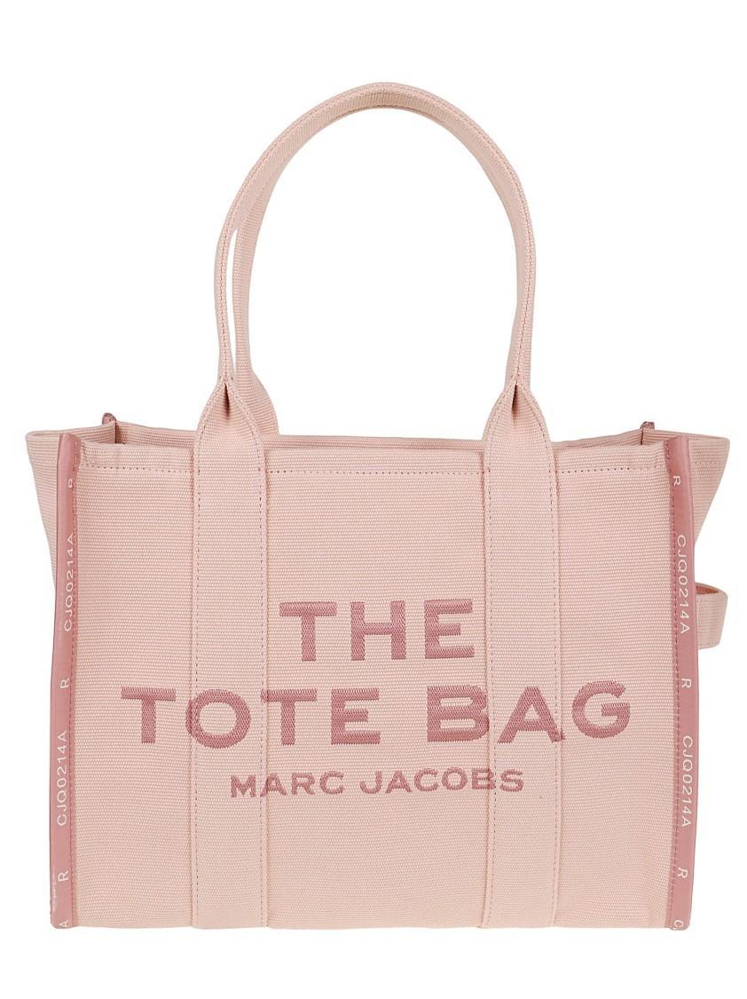 MARC JACOBS The Tote Jacquard Large Tote Bag In Pink Product Image