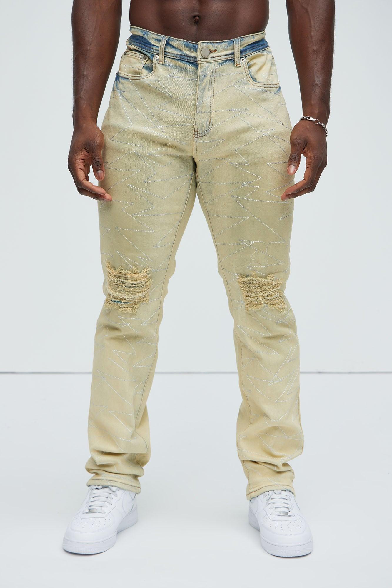 Got To Stay Up Slim Jeans - Light Wash Product Image