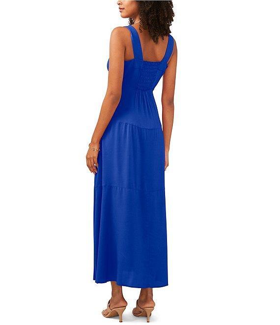 Vince Camuto Square Neck Sleeveless Shift Maxi Dress Product Image