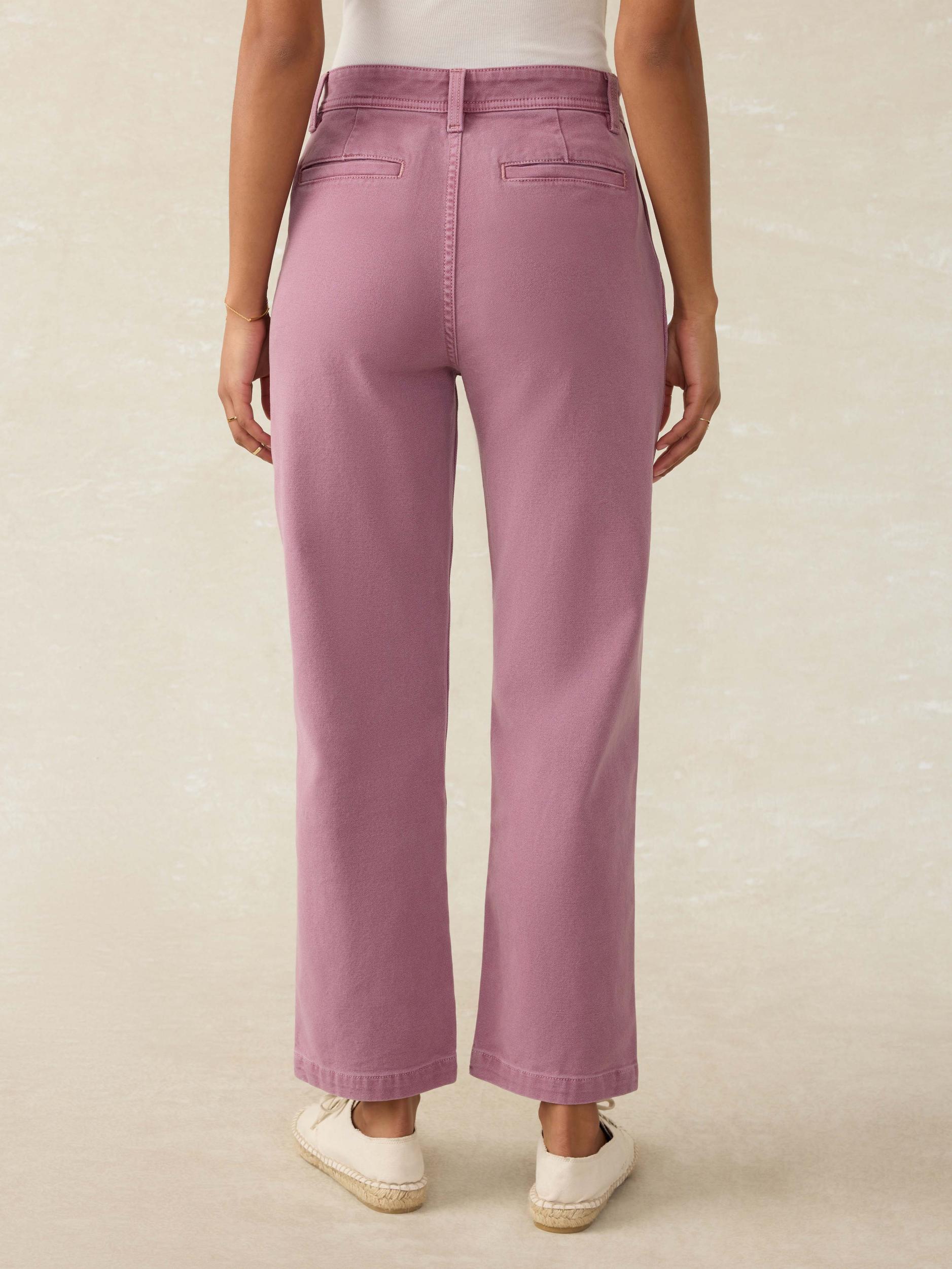 Sunwashed Canvas Dockside Pant - Weathered Orchid Female Product Image