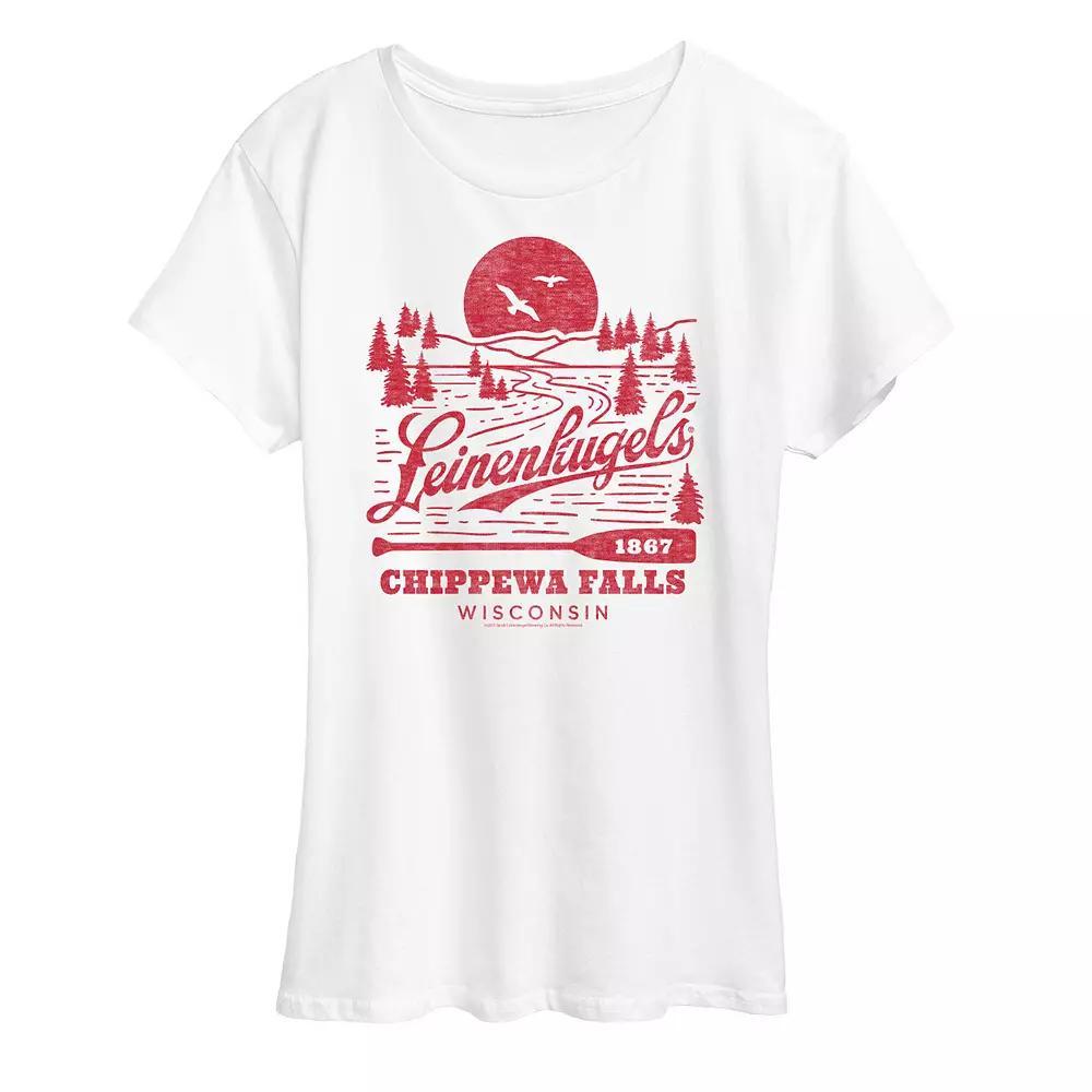 Women's Leinenkugel's Outdoor Scene Graphic Tee, Size: XXL, White Product Image