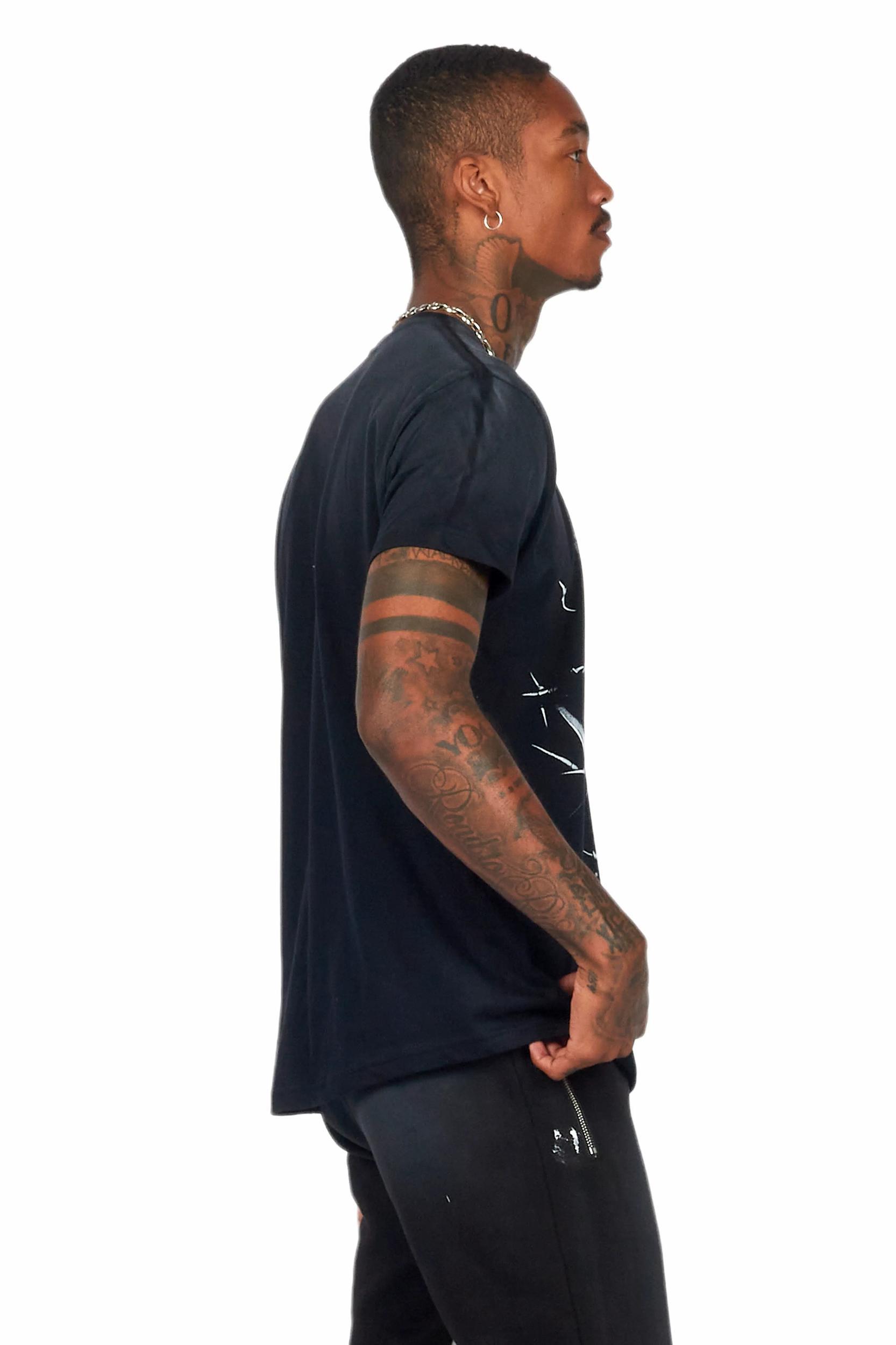 Deona Black Oversized T-Shirt Female Product Image