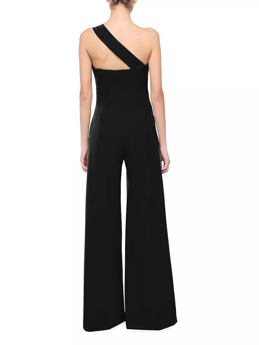 Crepe One-Shoulder Jumpsuit Product Image