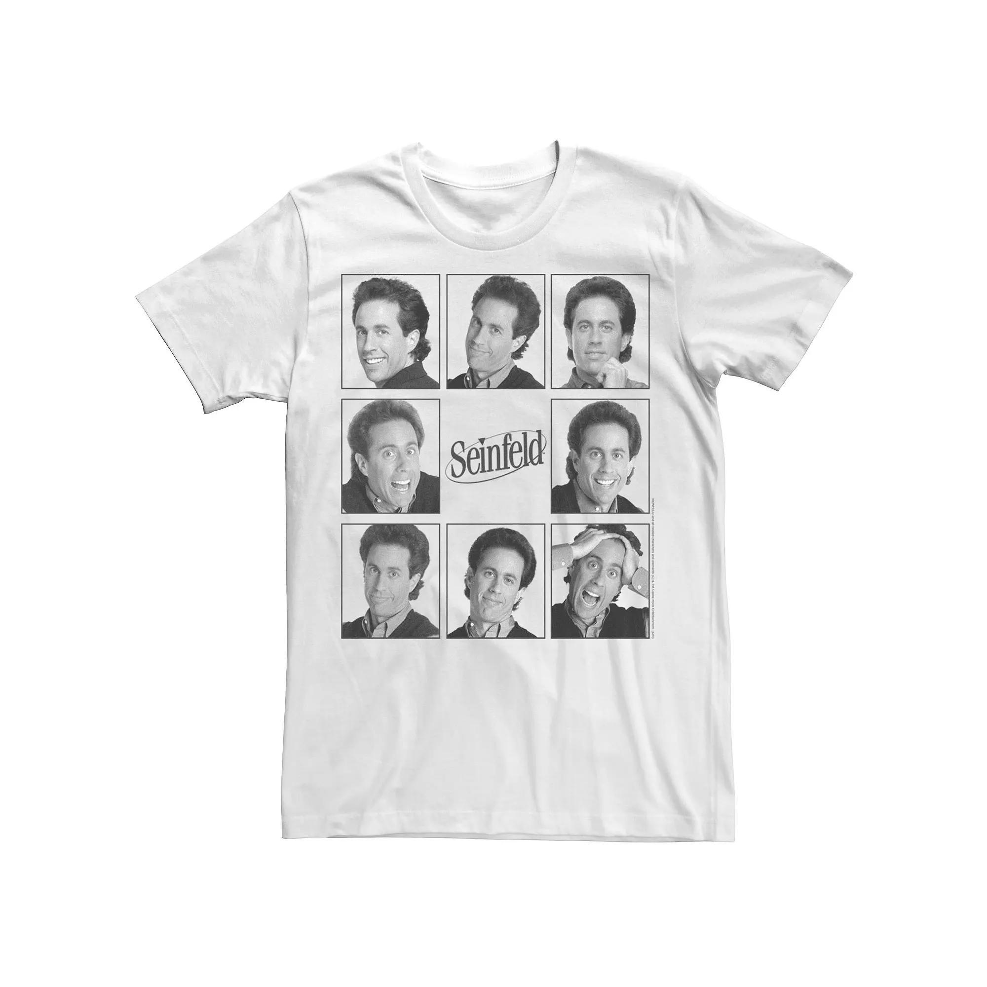 Men's Seinfeld Jerry Faces Expressions Squared Tee,  Product Image