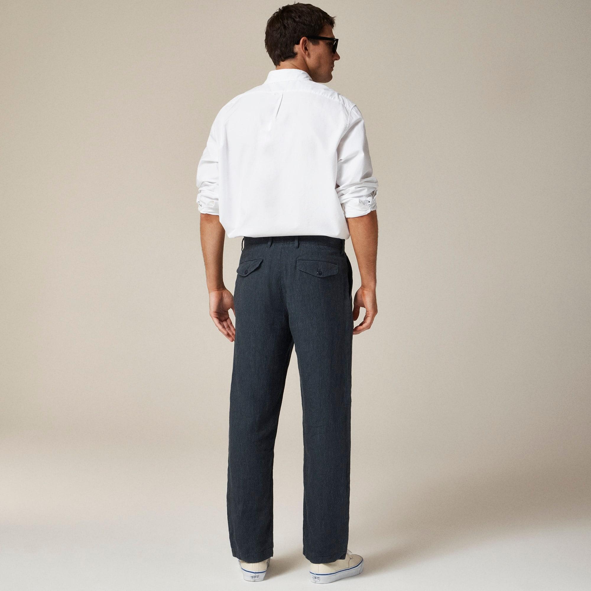 Classic-fit linen trouser Product Image