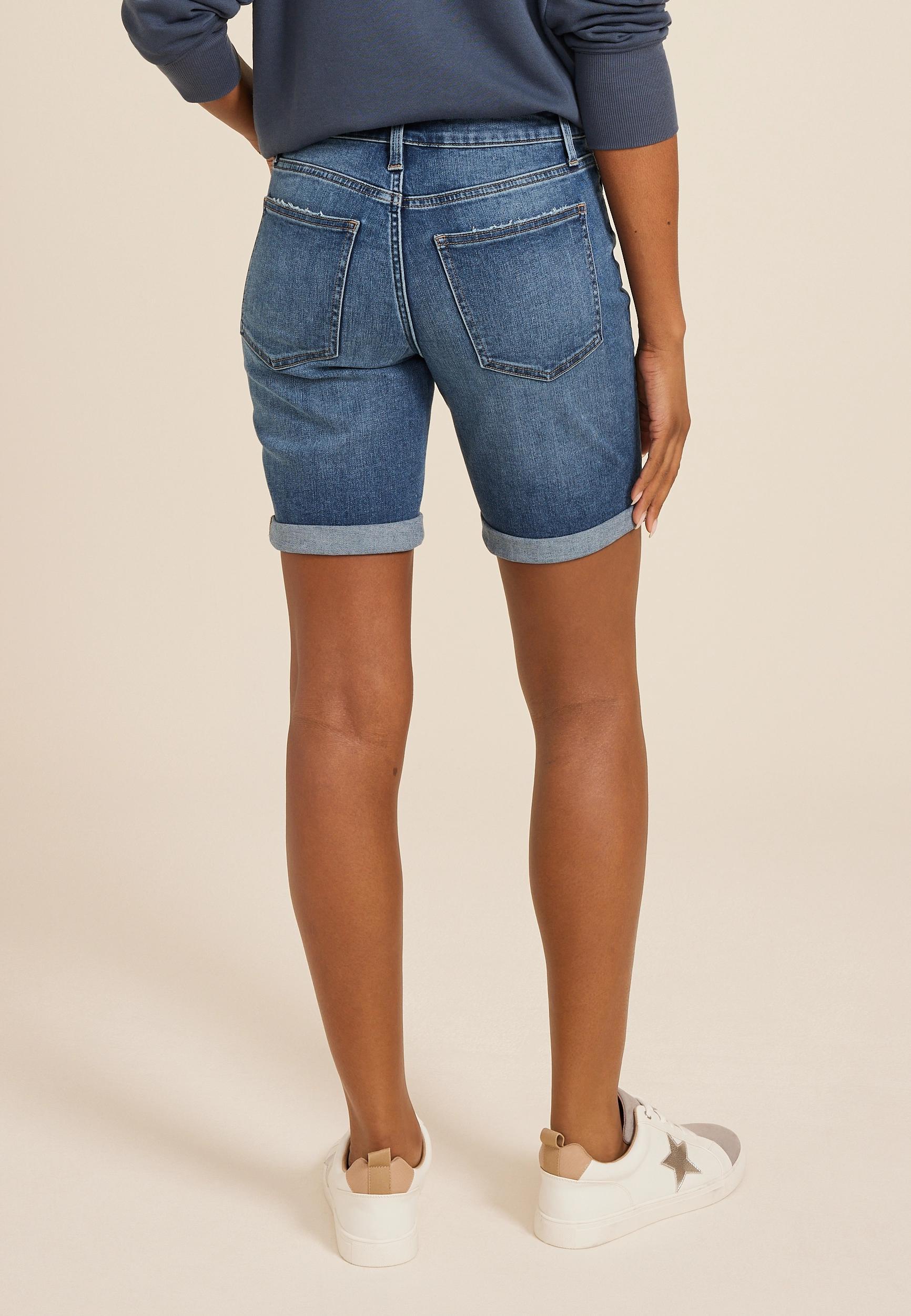 m jeans by maurices™ Classic Mid Rise 8in Bermuda Short Product Image