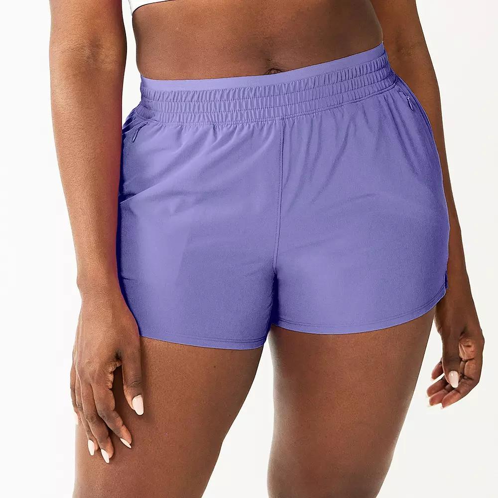 Women's Tek Gear® Woven Run Shorts, Size: Large, Peyton Purple Product Image