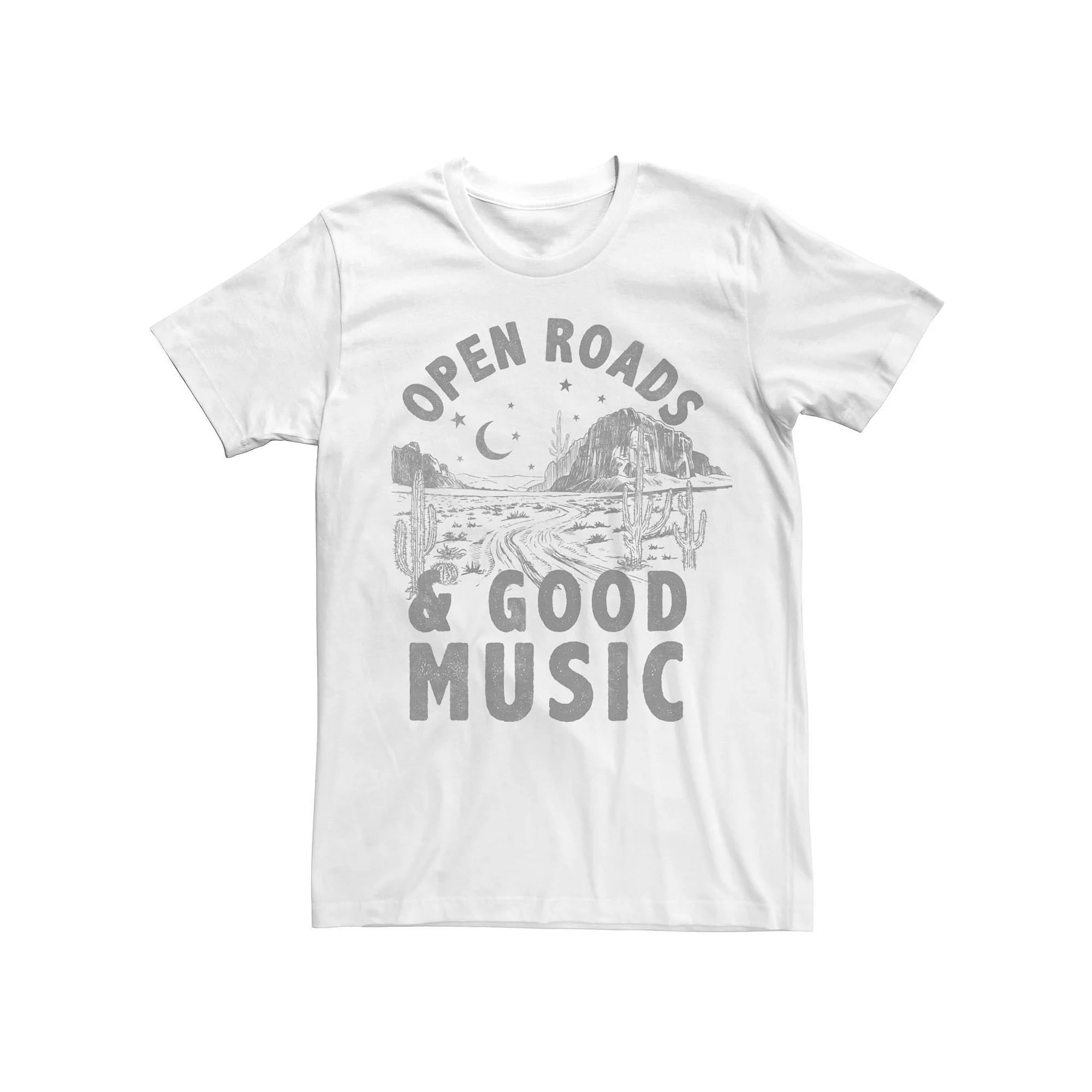 Men's Open Roads Good Music Graphic Tee,  Product Image