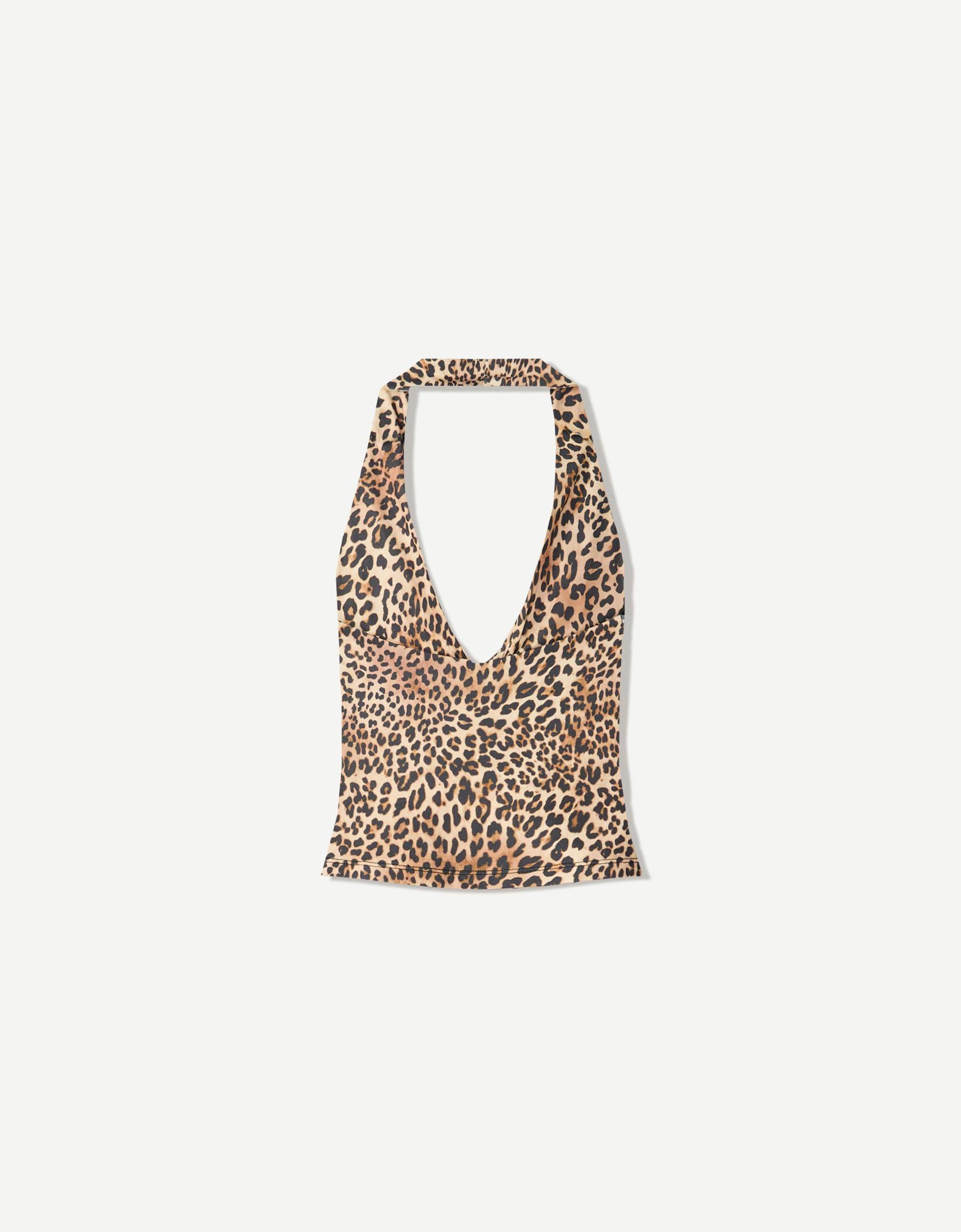 Draped halter neck top Product Image