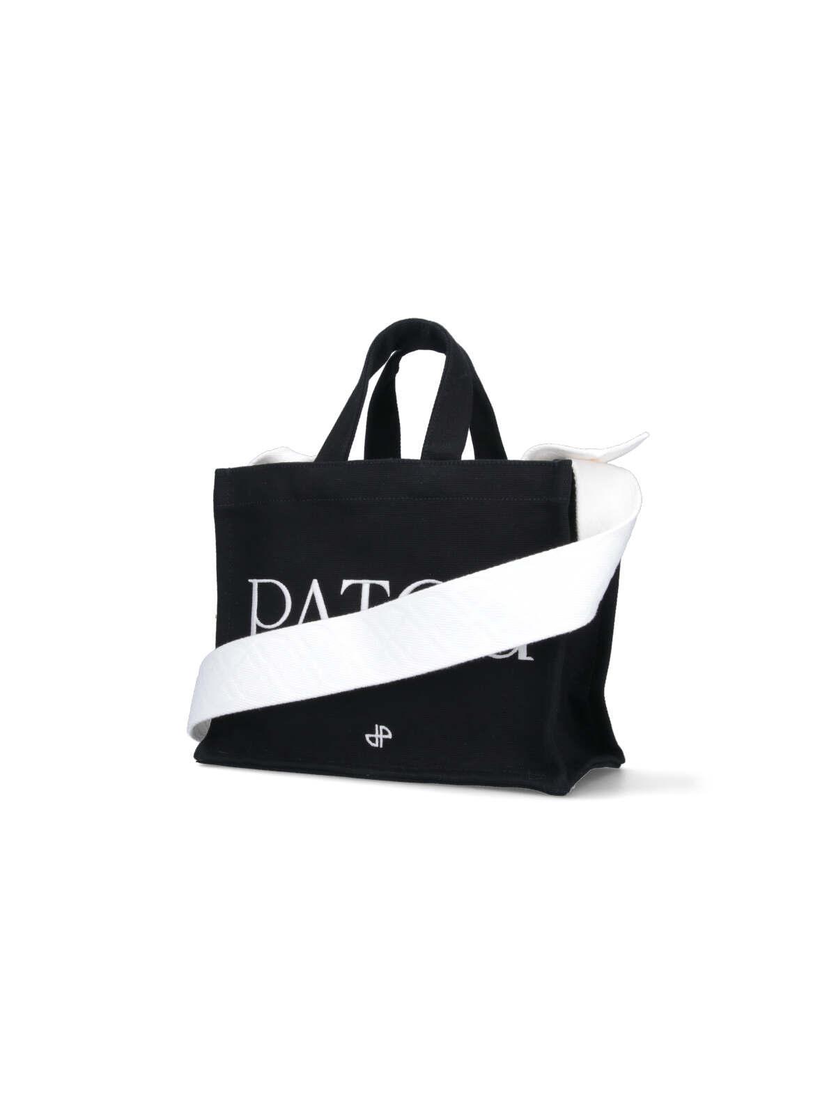 PATOU Logo Tote Bag In Black Product Image