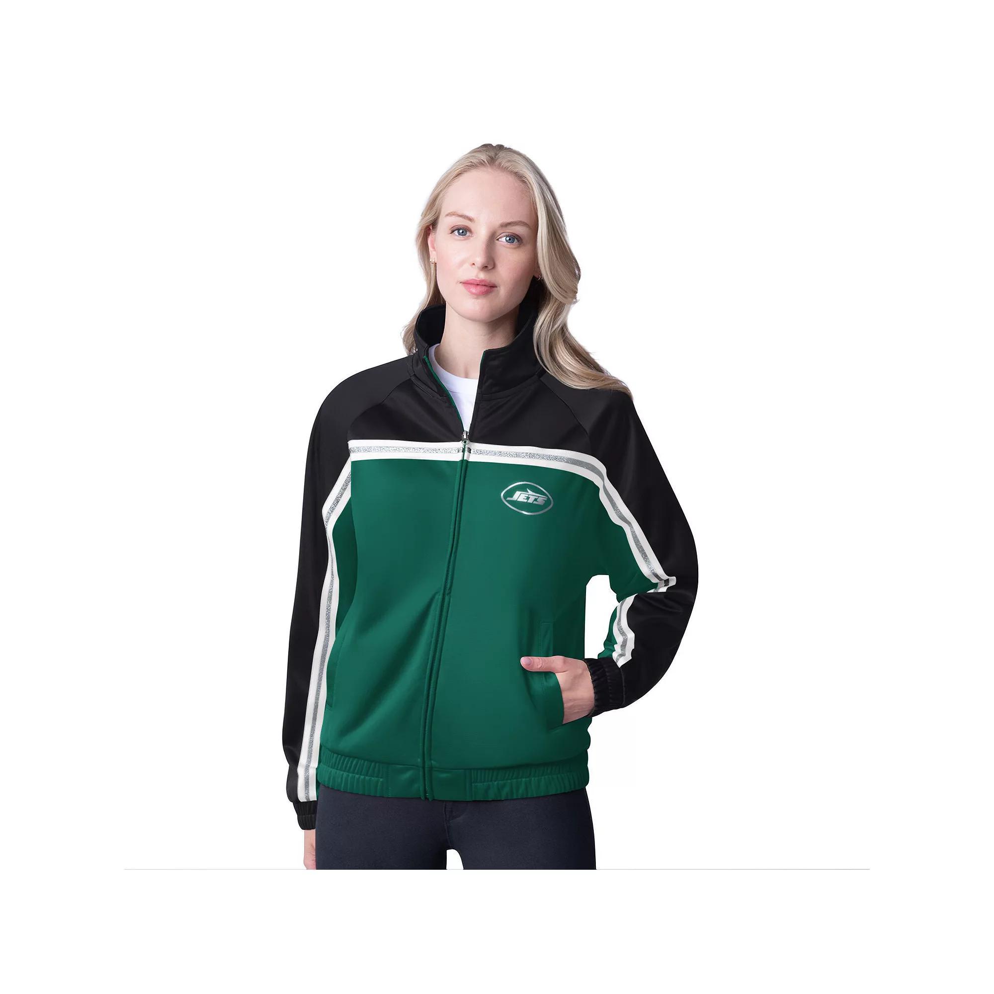 Women's G-III 4Her by Carl Banks Green New York Jets Post Game Full-Zip Track Jacket,  Product Image