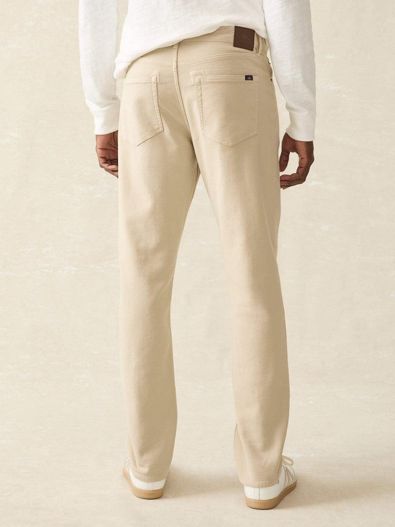 Stretch Terry 5-Pocket Pant - Stone Product Image