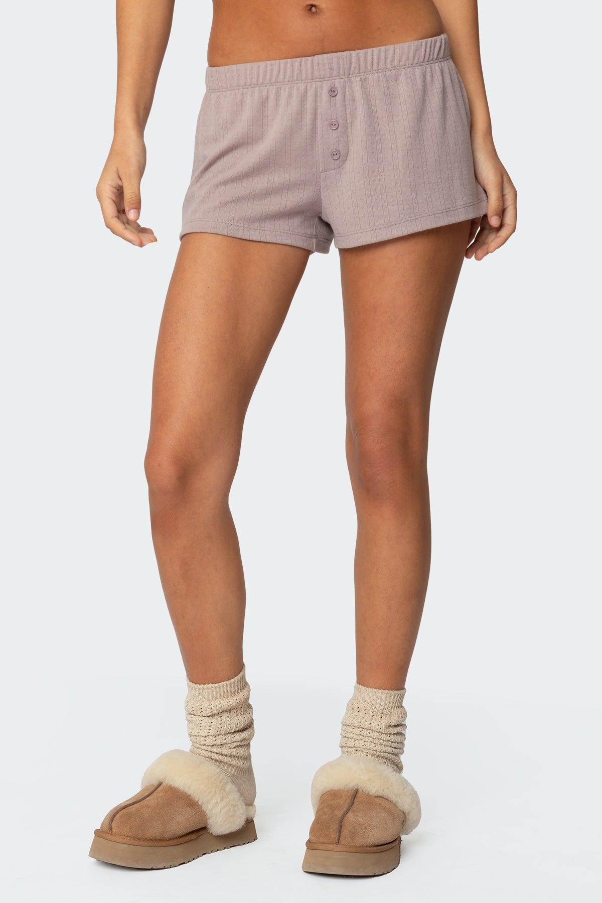 Keely Pointelle Shorts Product Image