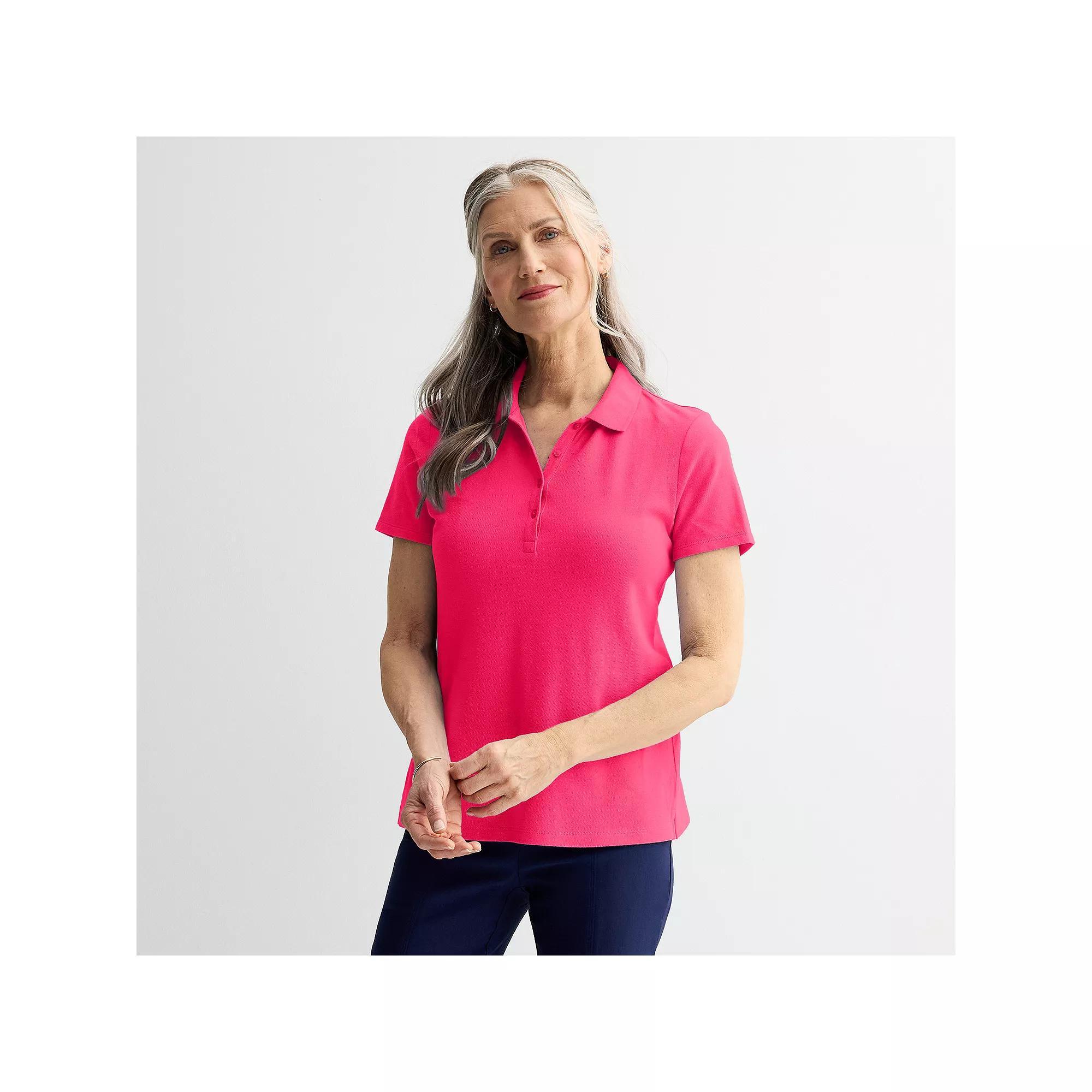 Women's Croft & Barrow® Essential Polo,  Product Image