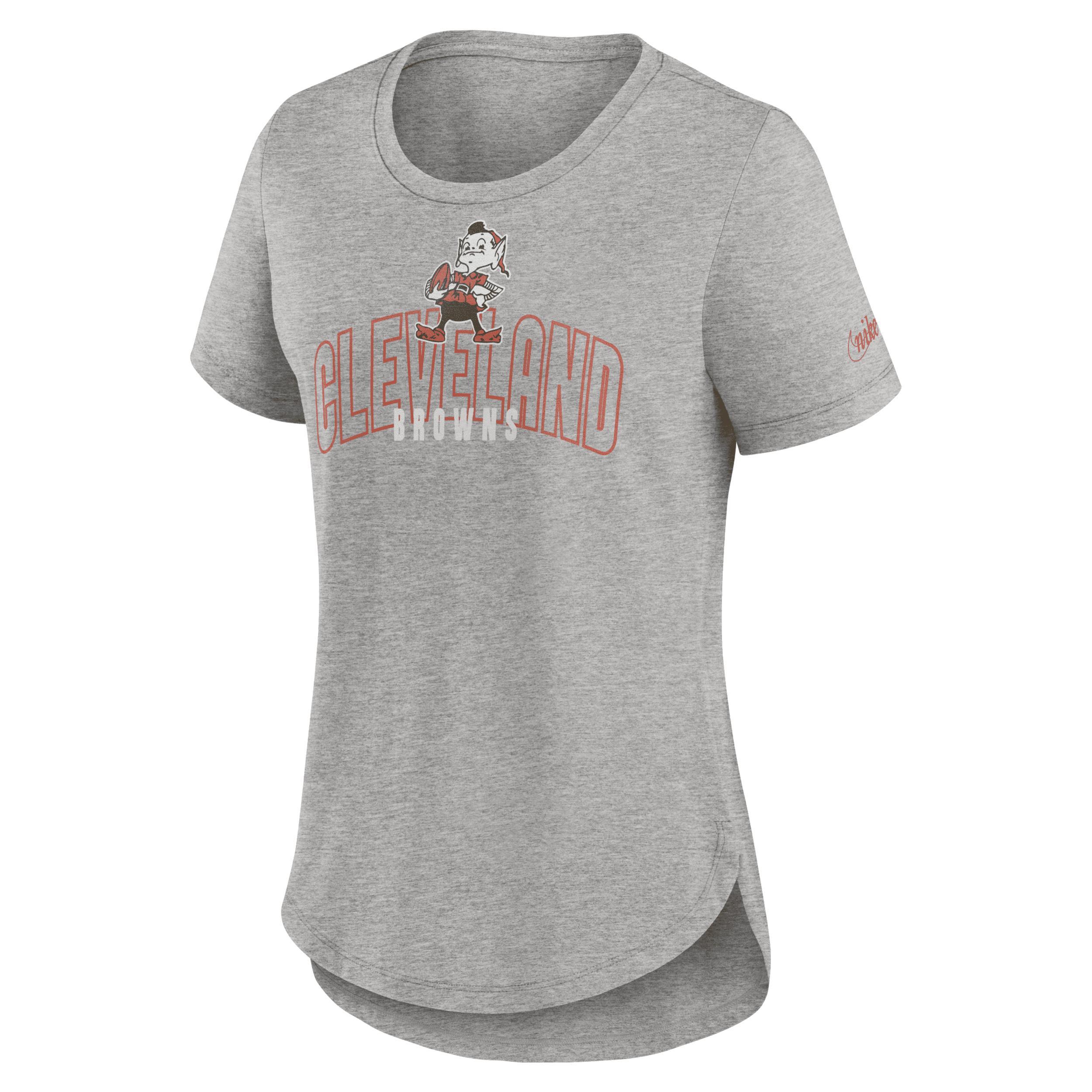 Womens Nike Heather Gray Las Vegas Raiders Fashion Tri-Blend T-Shirt Product Image