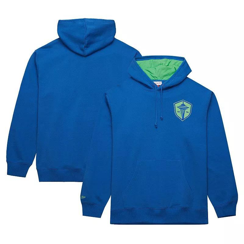 Mens Mitchell & Ness Seattle Sounders FC Crest Fleece Pullover Hoodie Product Image