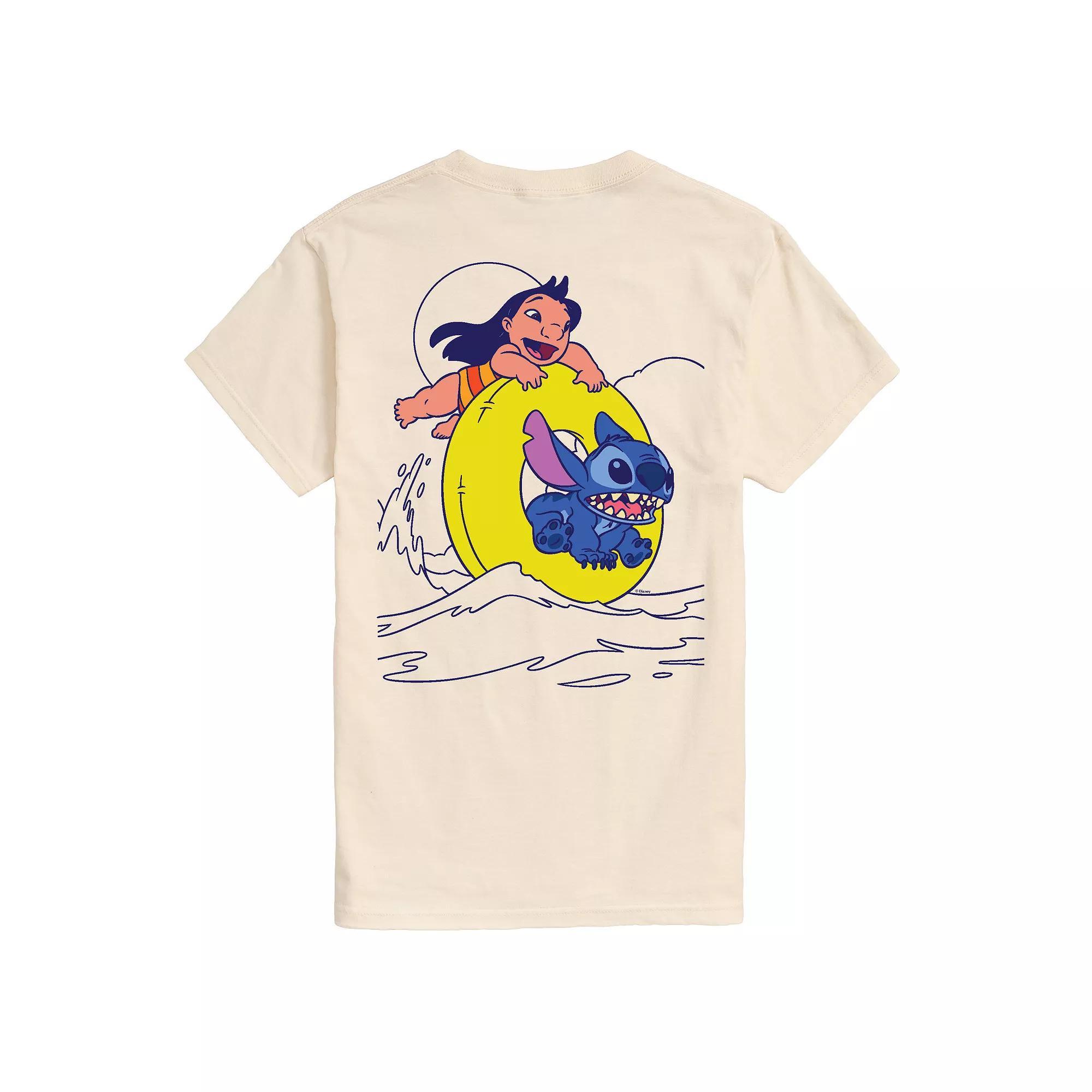Disney's Lilo & Stitch Men's Tube Surfing Graphic Tee,  Product Image