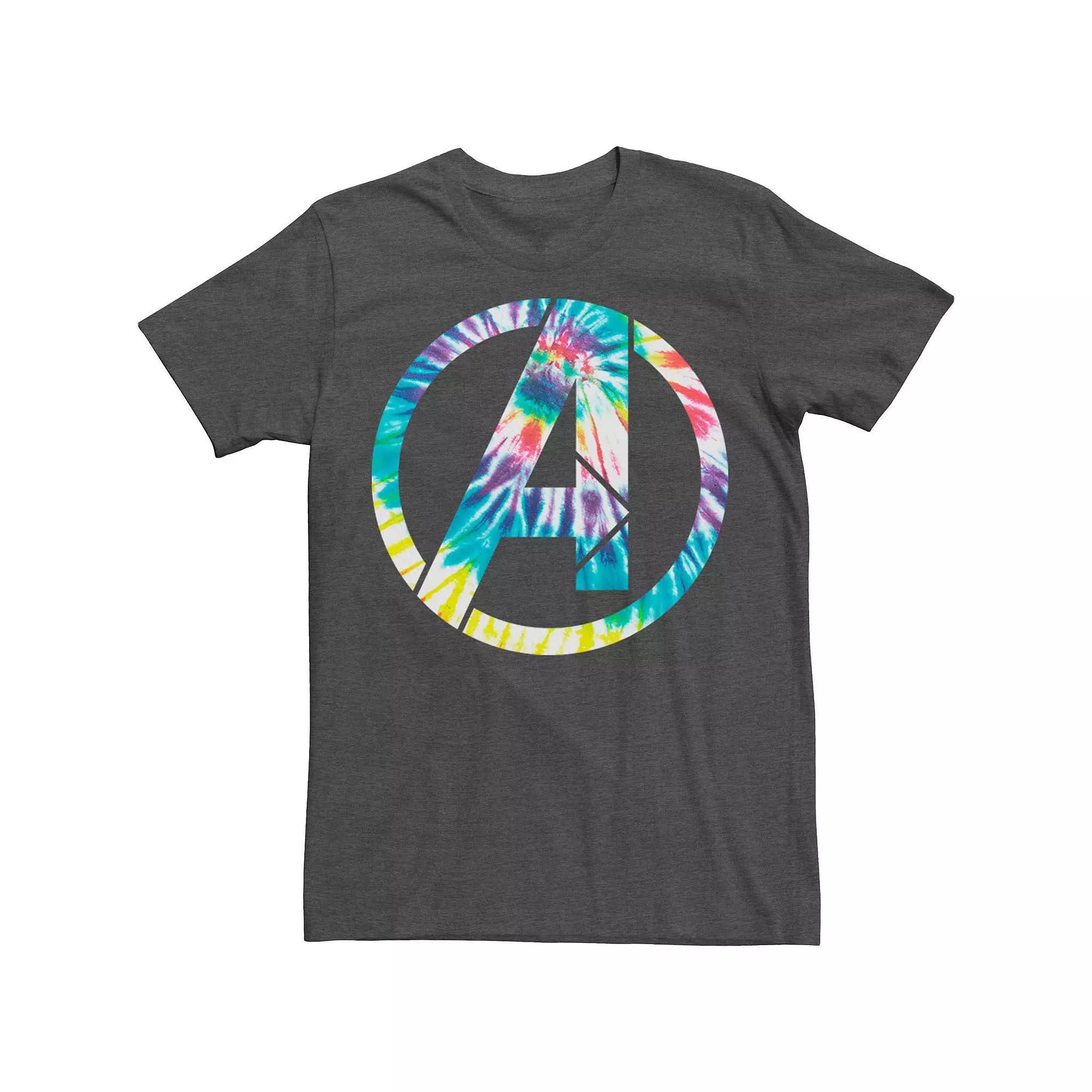 Big & Tall Marvel Avengers Tie Dye A Symbol Tee, Men's,  Product Image