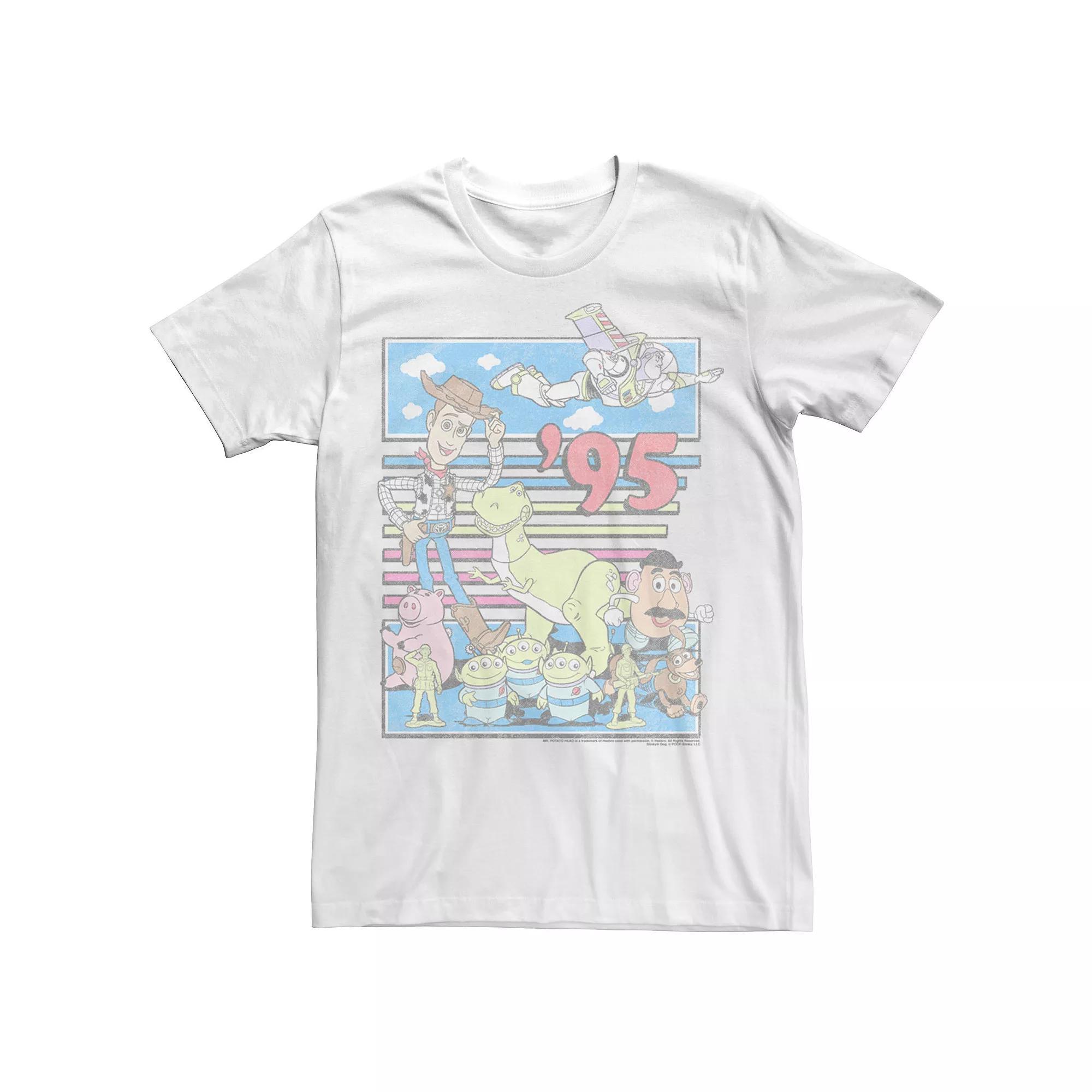 Disney / Pixar's Toy Story Men's 95 Retro Distressed Colorful Tee,  Product Image
