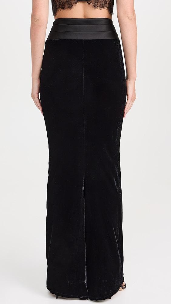 Retrofête Flora Velvet Skirt | Shopbop Product Image