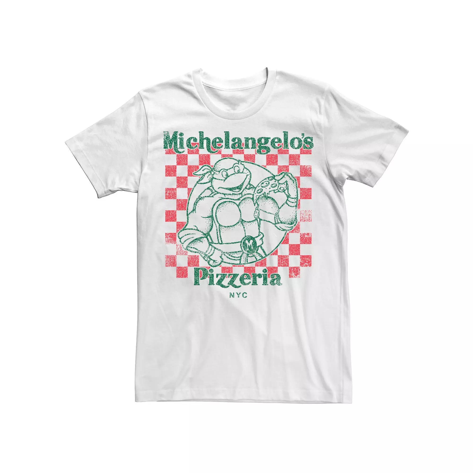 Men's Nickelodeon Teenage Mutant Ninja Turtles Mikeys Yummy Pizza Graphic Tee,  Product Image