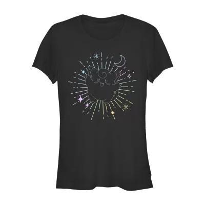 Juniors Celestial Clefairy Tee Womens Crew Neck Short Sleeve Pokeman Graphic T-Shirt Product Image