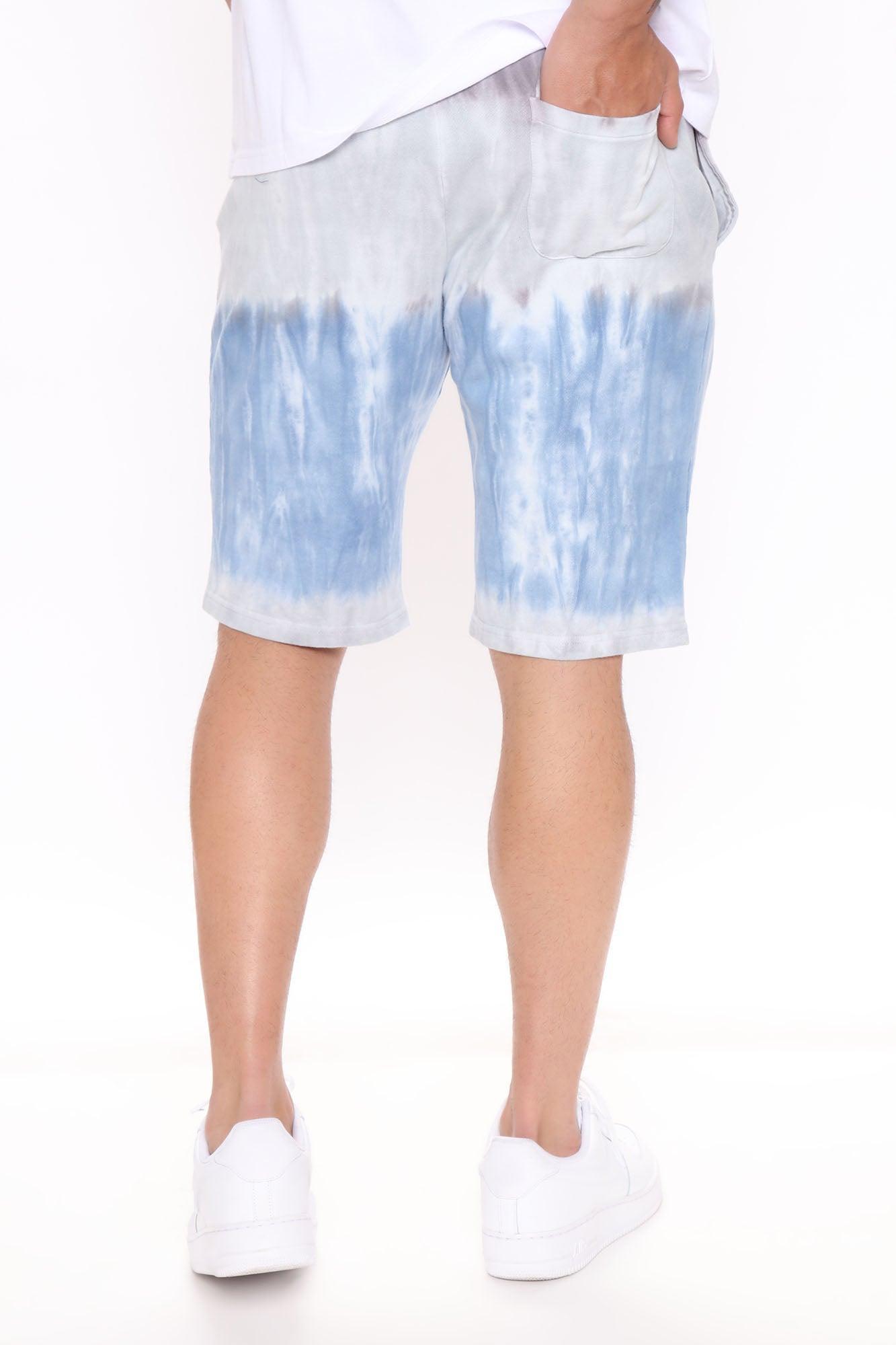 Easy Tie Dye Shorts - Blue/Combo Product Image