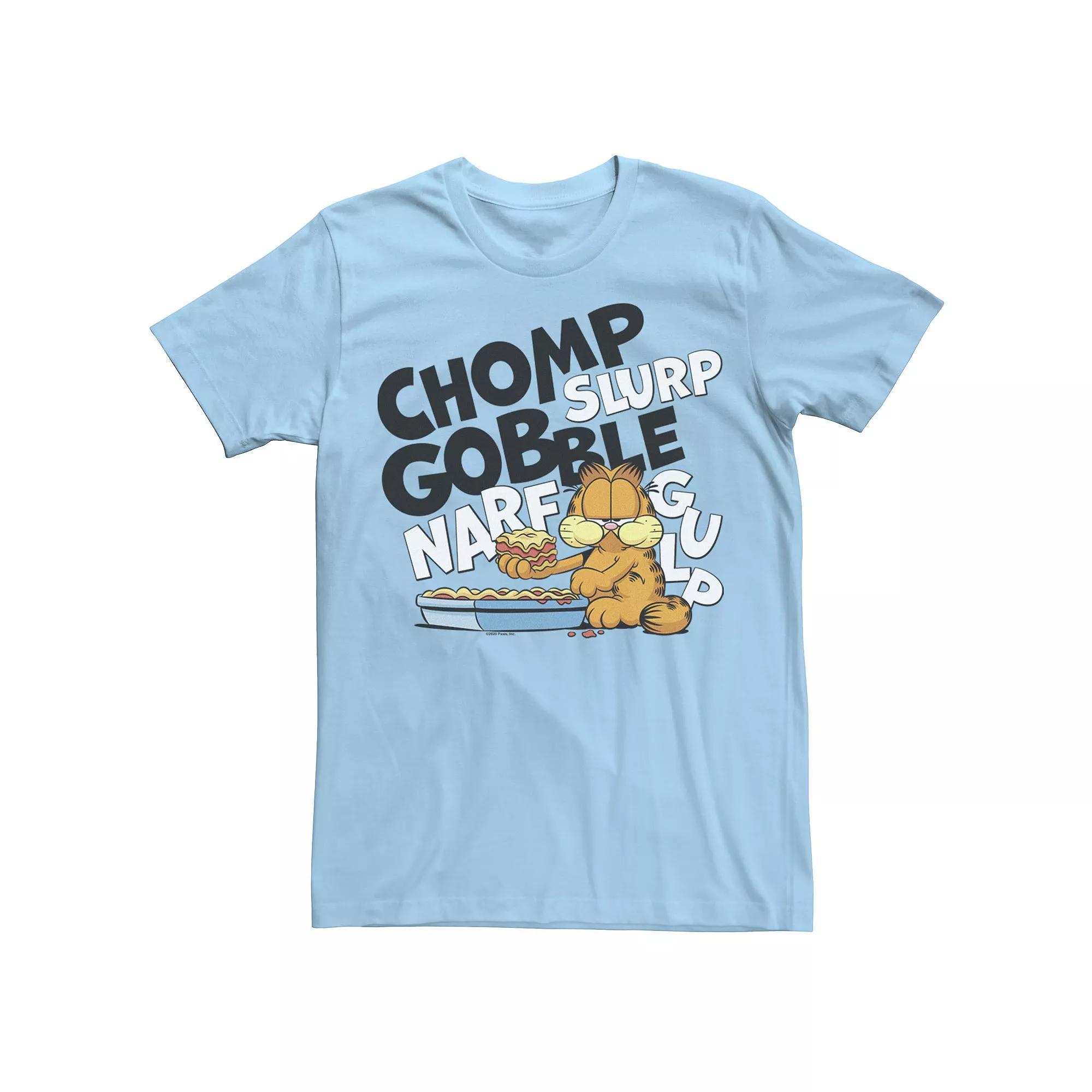 Men's Garfield Chomp Slurp Gobble Food Tee,  Product Image
