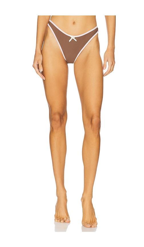 Lovers and Friends Harriet Bottom in Brown & Pink Product Image