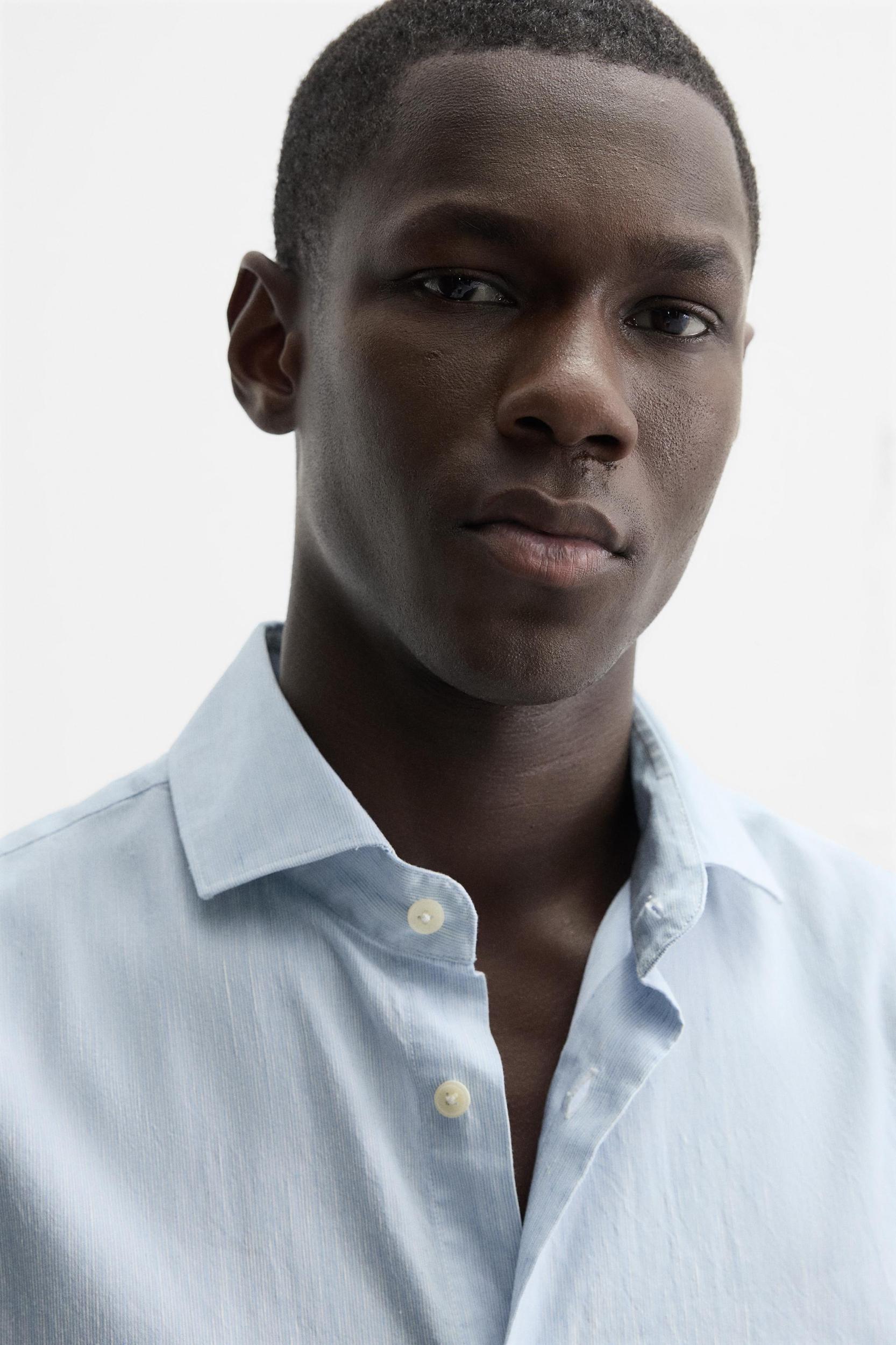 TEXTURED STRIPED SHIRT Product Image