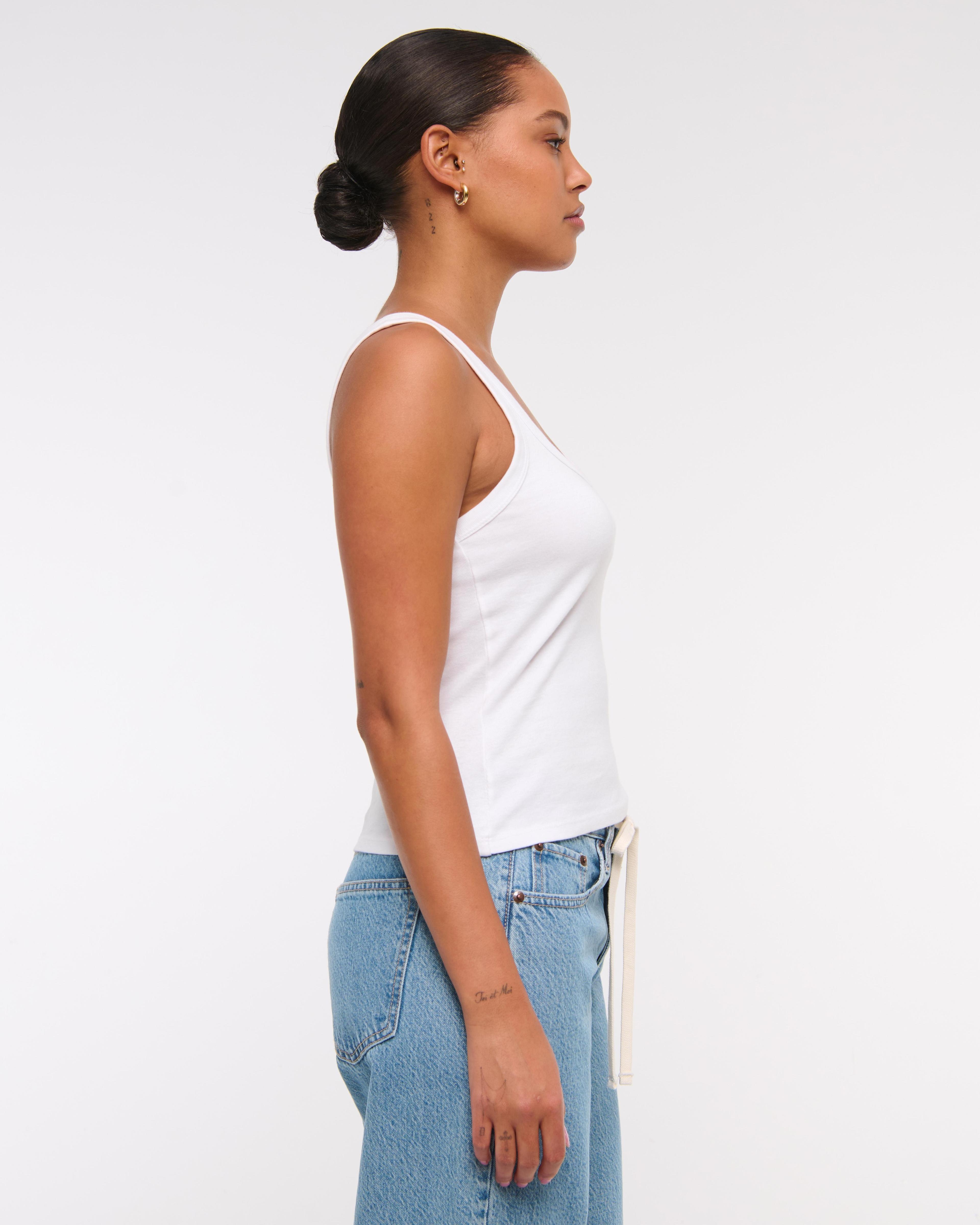 Vintage Rib Tuckable Scoopneck Tank Product Image