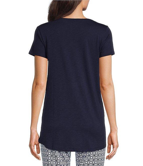 Lilly Pulitzer Etta Knit Scoop Neck Short Sleeve Tee Shirt Product Image