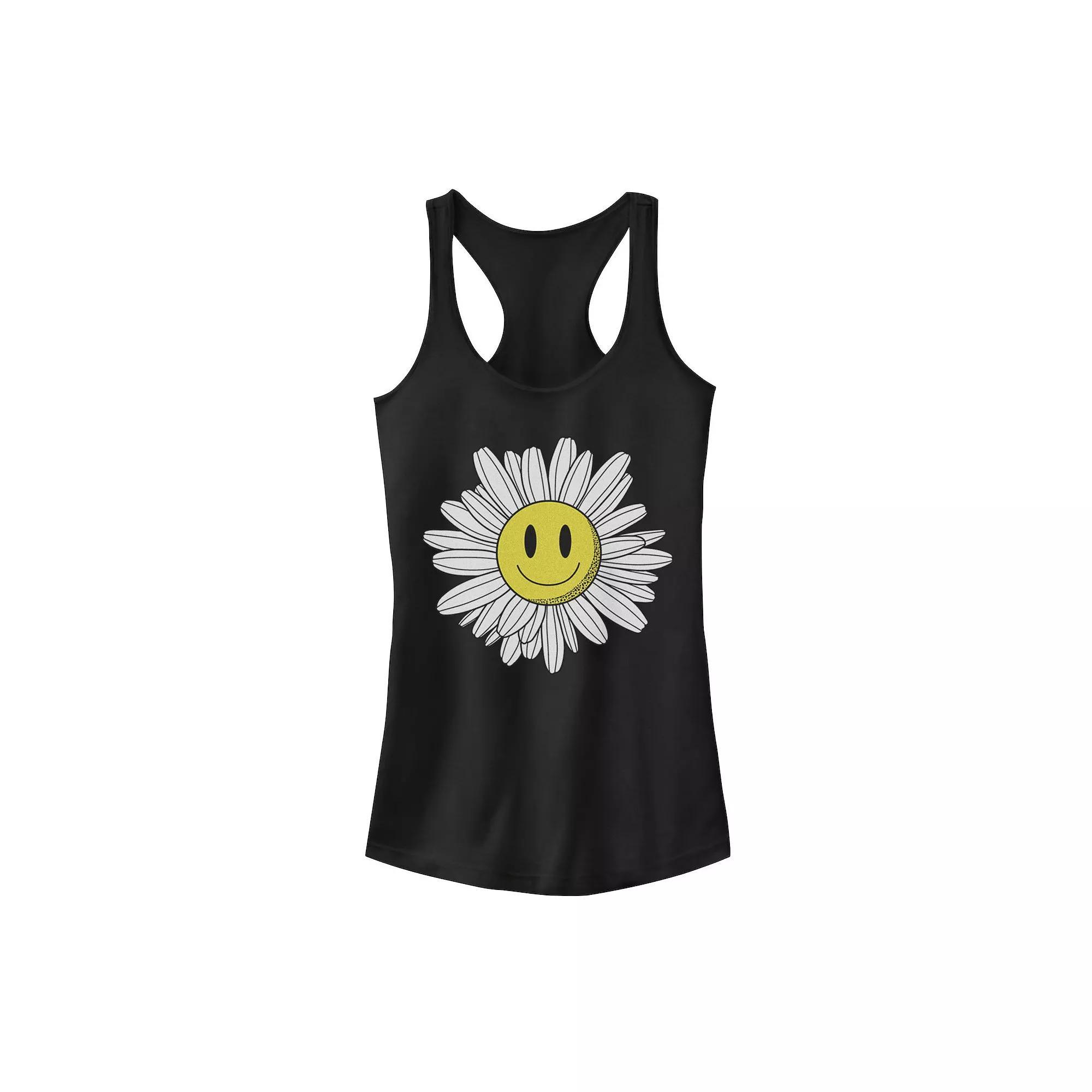 Juniors' Big Smiling Daisy Tank Top, Girl's,  Product Image
