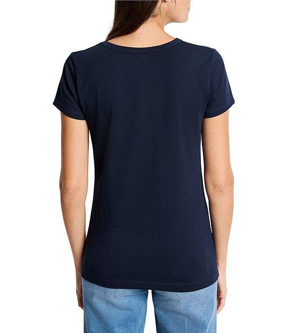 NIC + ZOE Perfect Knit Crew Neck Short Sleeve T-Shirt Product Image