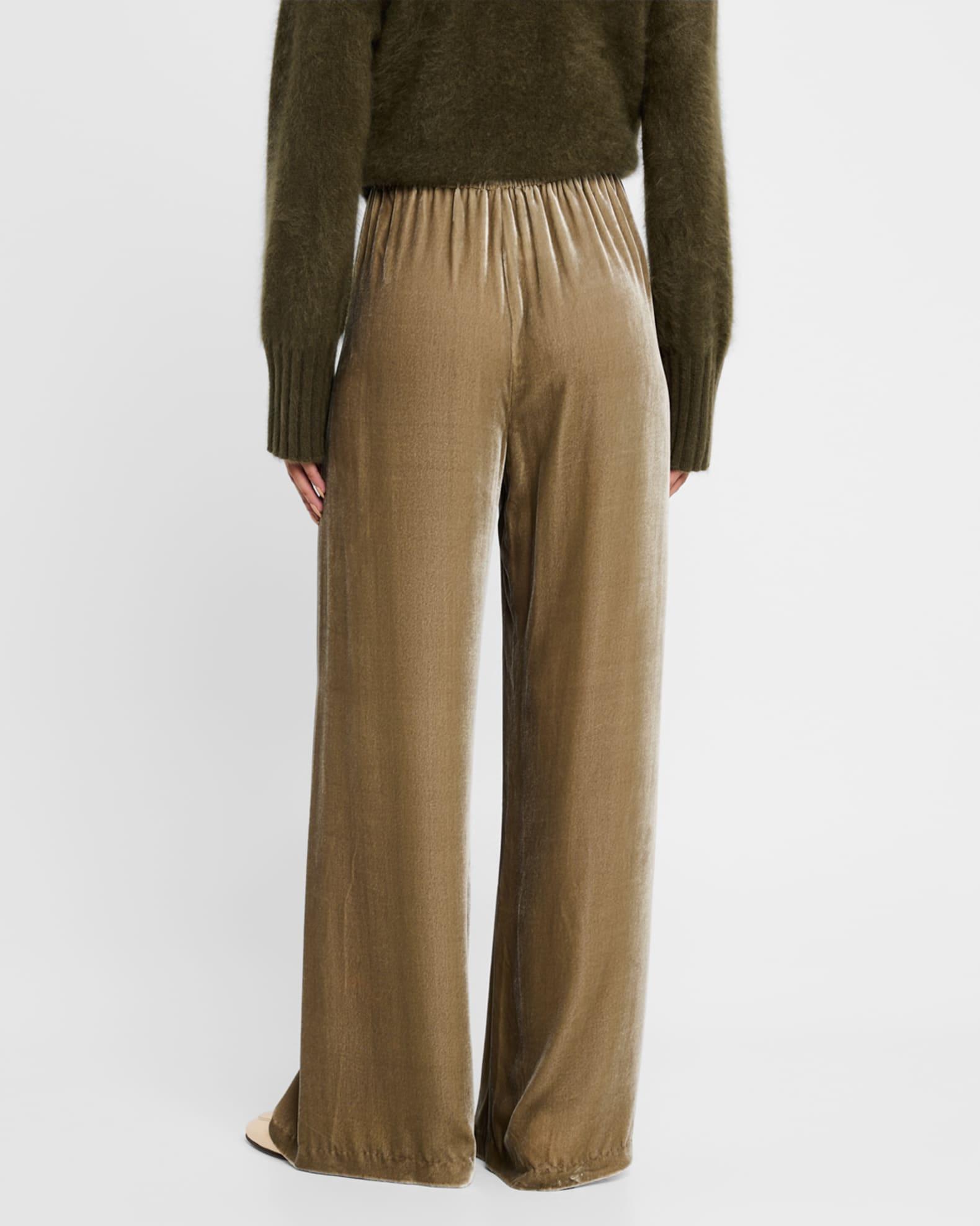 Elasticated Velvet Pants Product Image