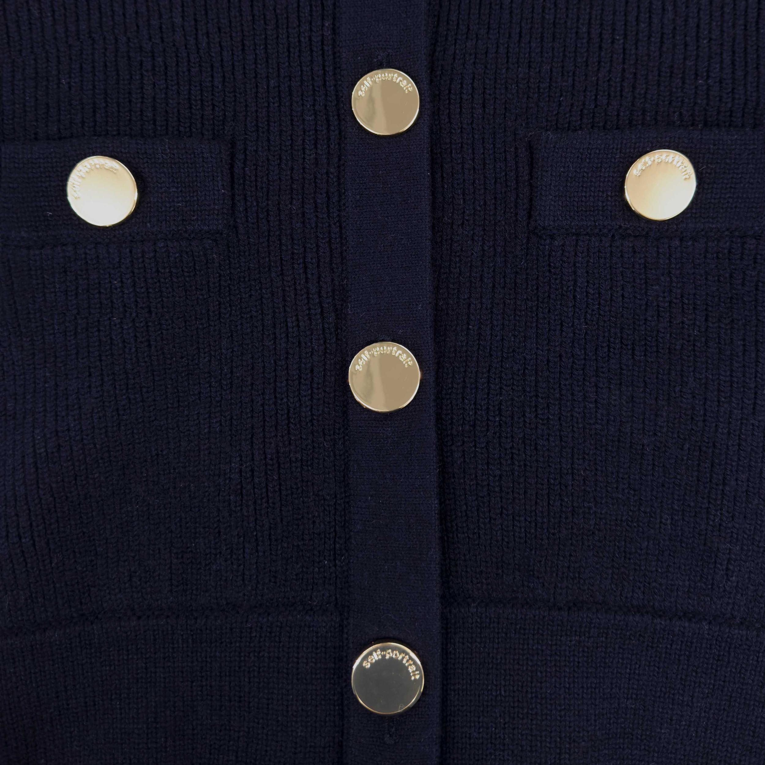 Navy Relaxed Fit Cardigan Product Image