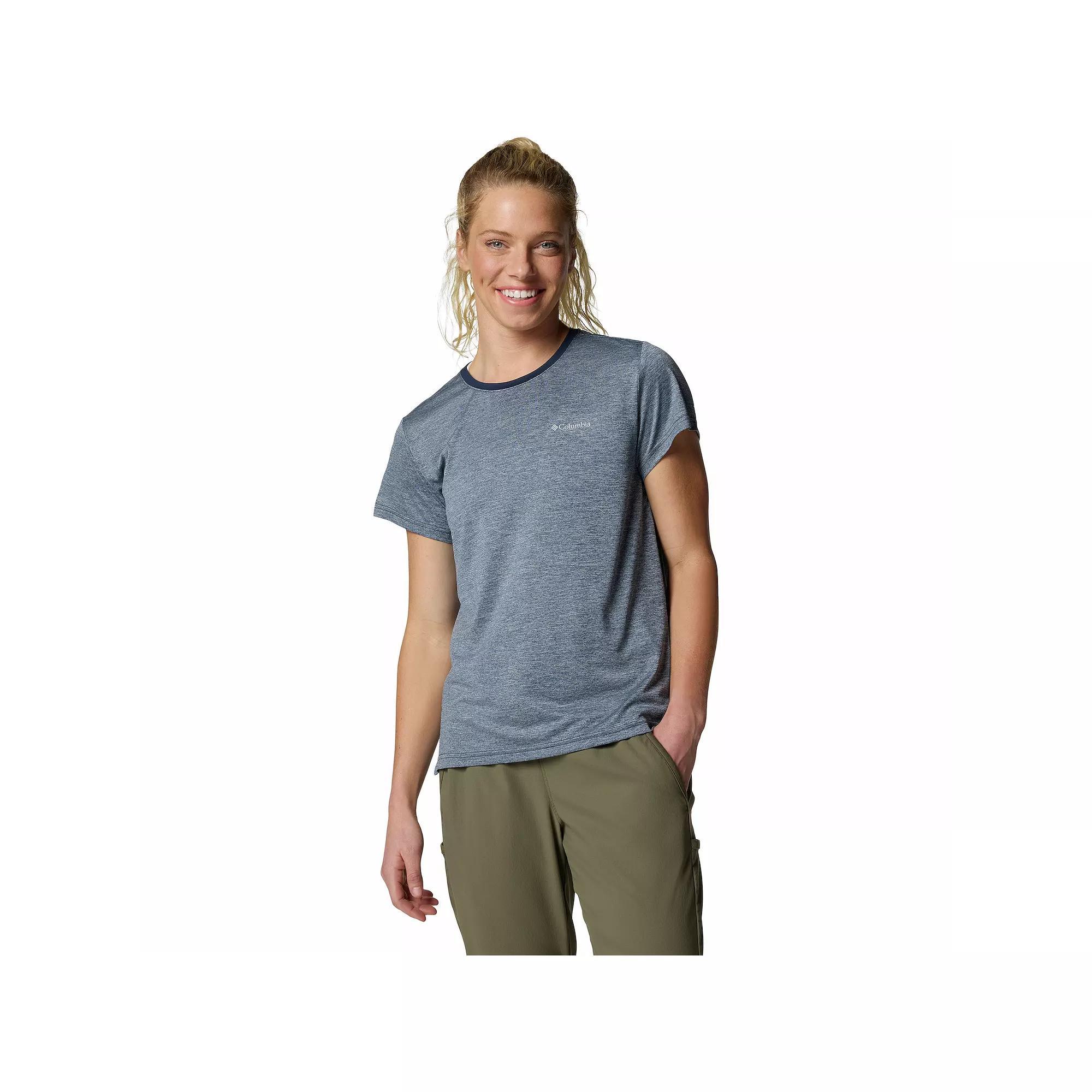 Columbia Womens Vista Hill Short Sleeve Crew Shirt- Product Image